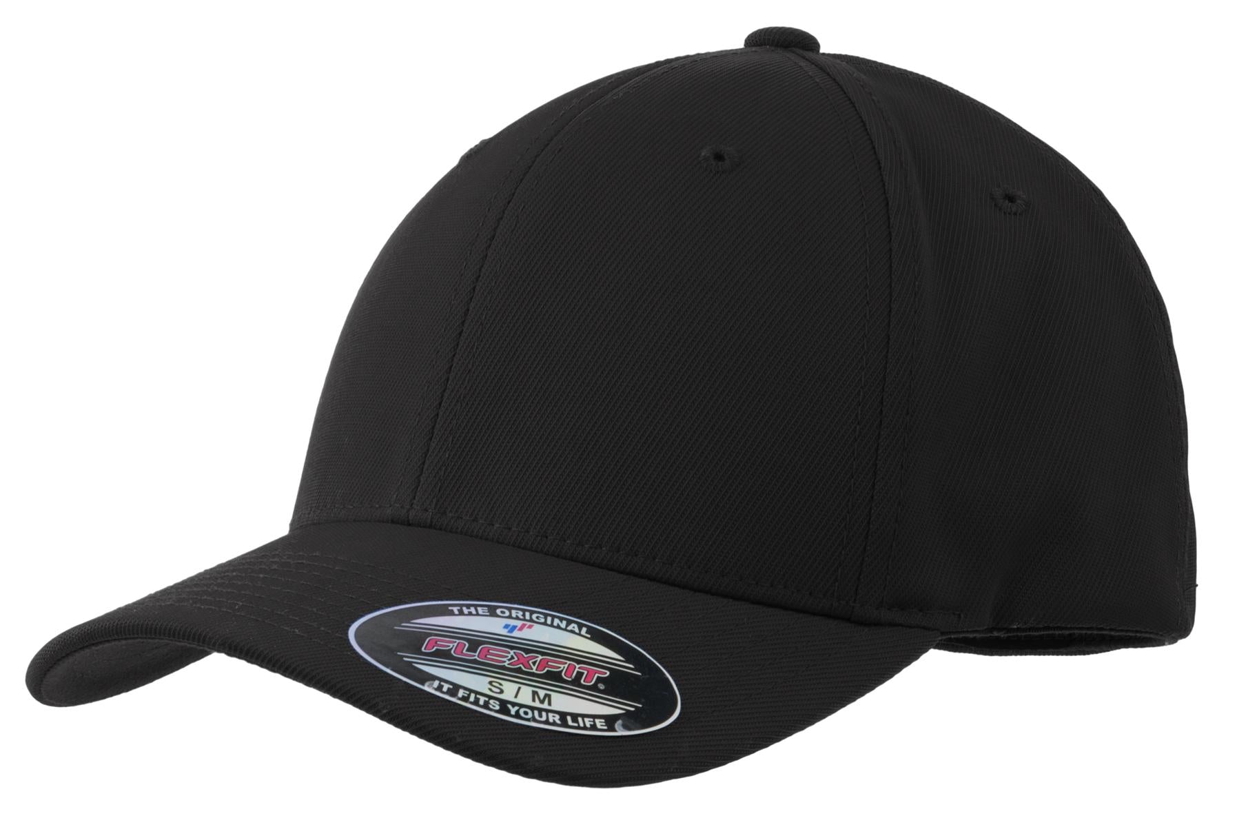 Custom Black Flexfit Performance Solid Cap STC17, personalized by SanCanDo Swag in Argyle, TX