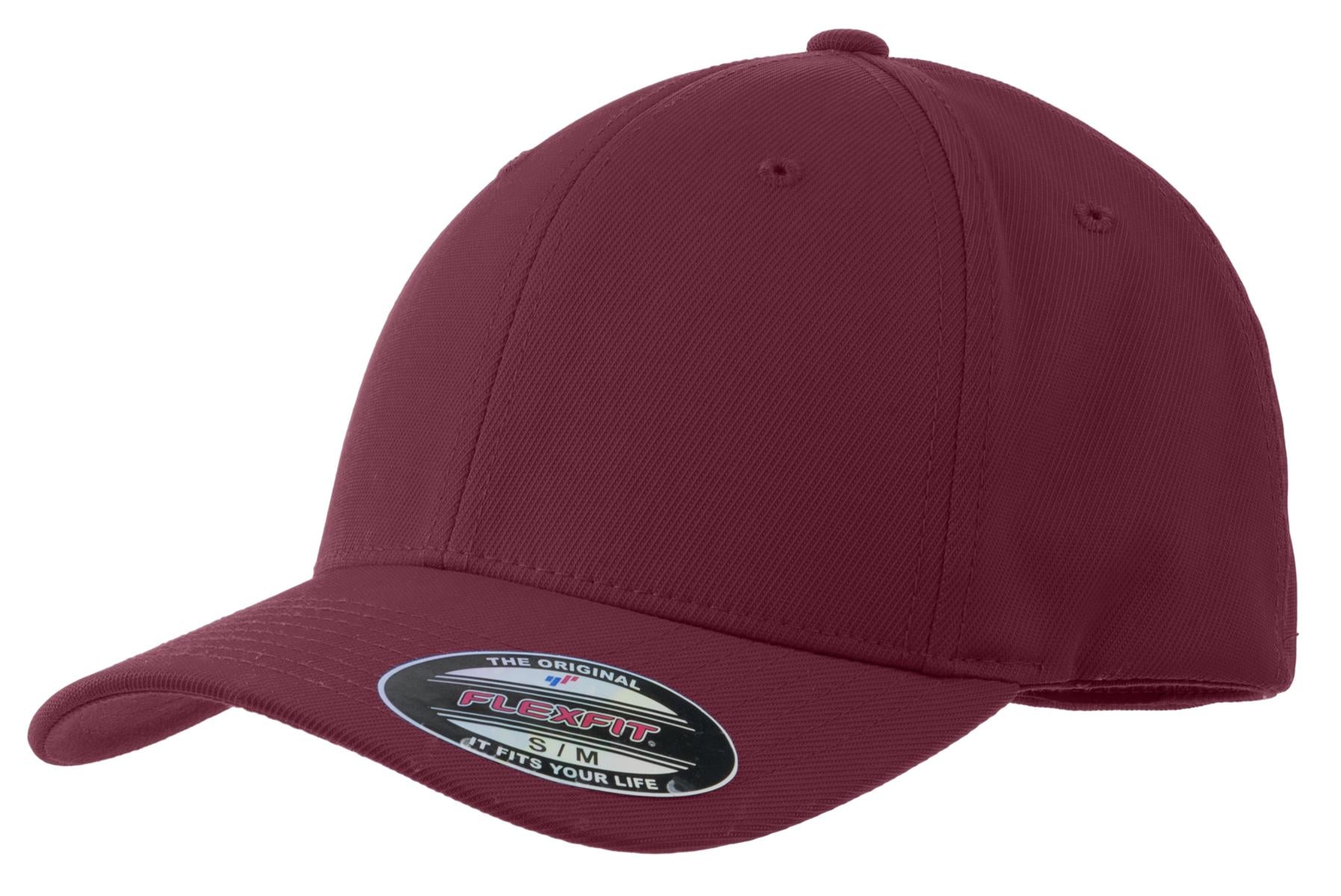 Custom Maroon Flexfit Performance Solid Cap STC17, personalized by SanCanDo Swag in Argyle, TX