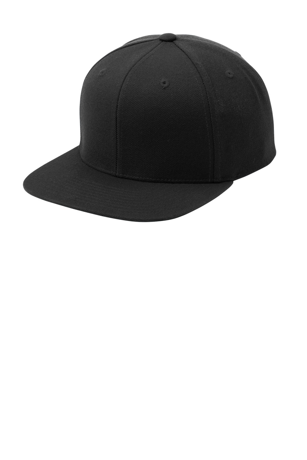 Custom Black YP Classics Flat Bill Snapback Cap STC19, personalized by SanCanDo Swag in Argyle, TX