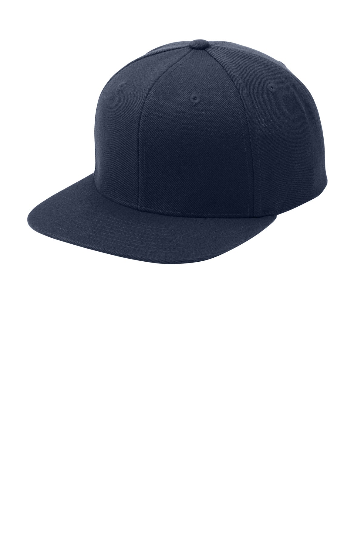 Custom True Navy YP Classics Flat Bill Snapback Cap STC19, personalized by SanCanDo Swag in Argyle, TX