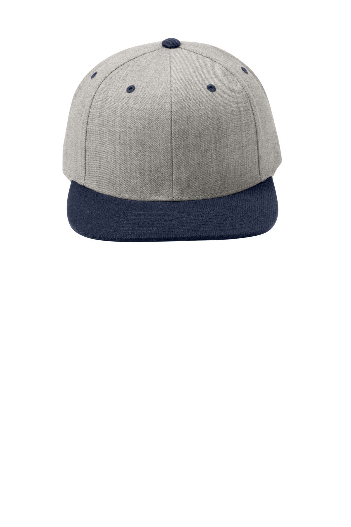 Heather Grey/ True Navy | Front | hat_front