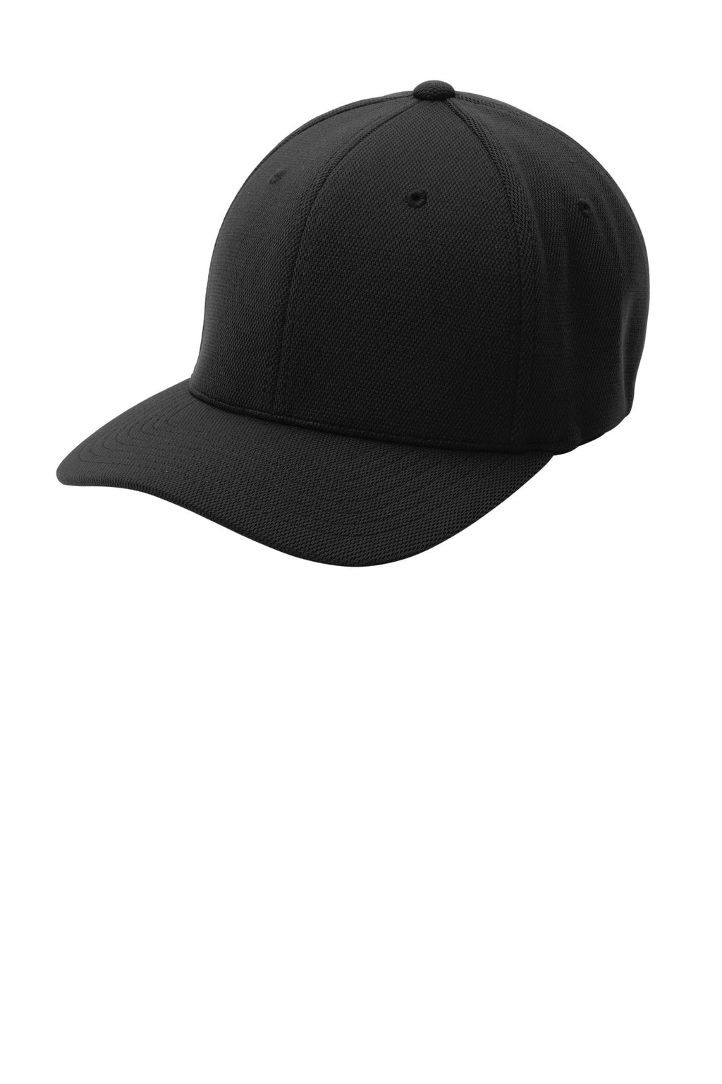 Custom Black Flexfit Cool & Dry Poly Block Mesh Cap STC22, personalized by SanCanDo Swag in Argyle, TX