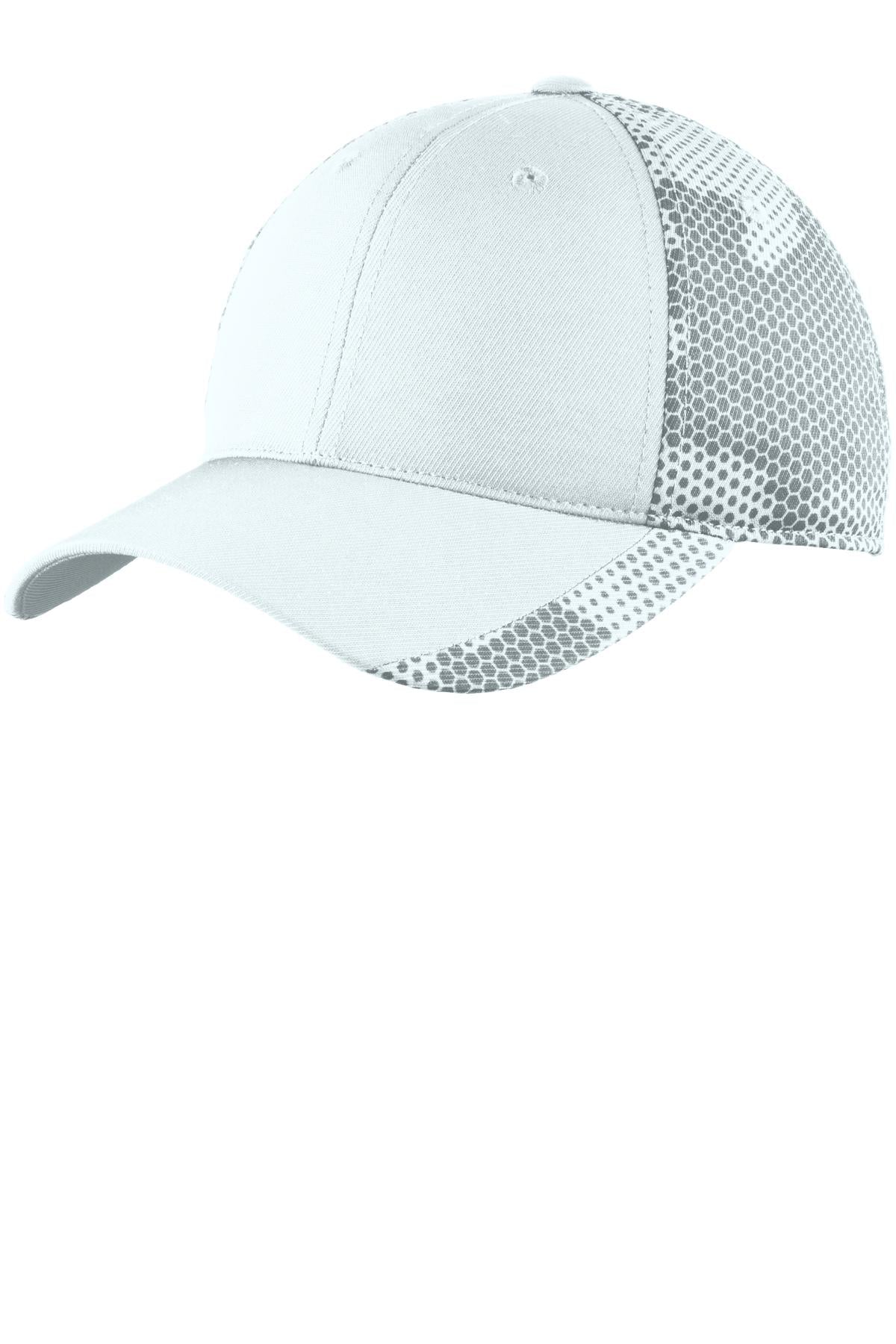Custom White CamoHex Cap STC23, personalized by SanCanDo Swag in Argyle, TX