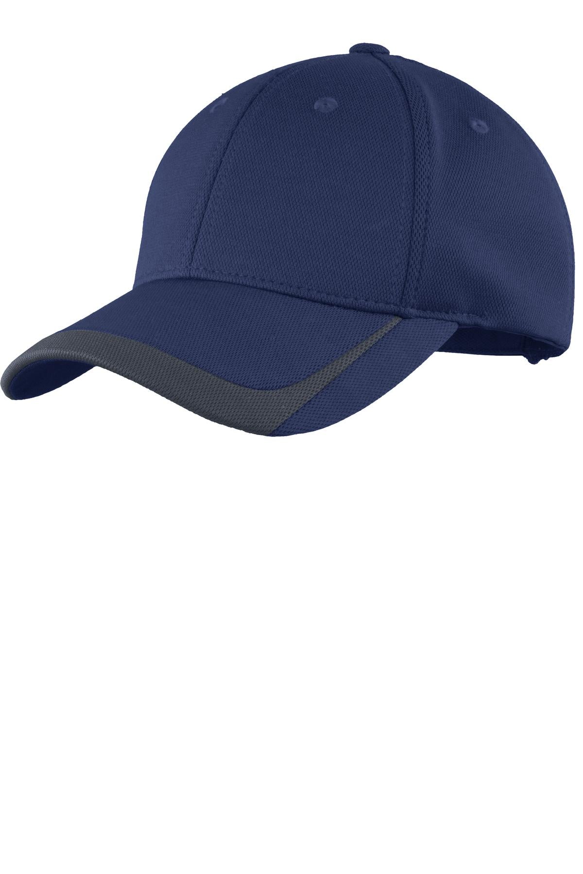 Custom True Navy/ Graphite Pique Colorblock Cap STC24, personalized by SanCanDo Swag in Argyle, TX