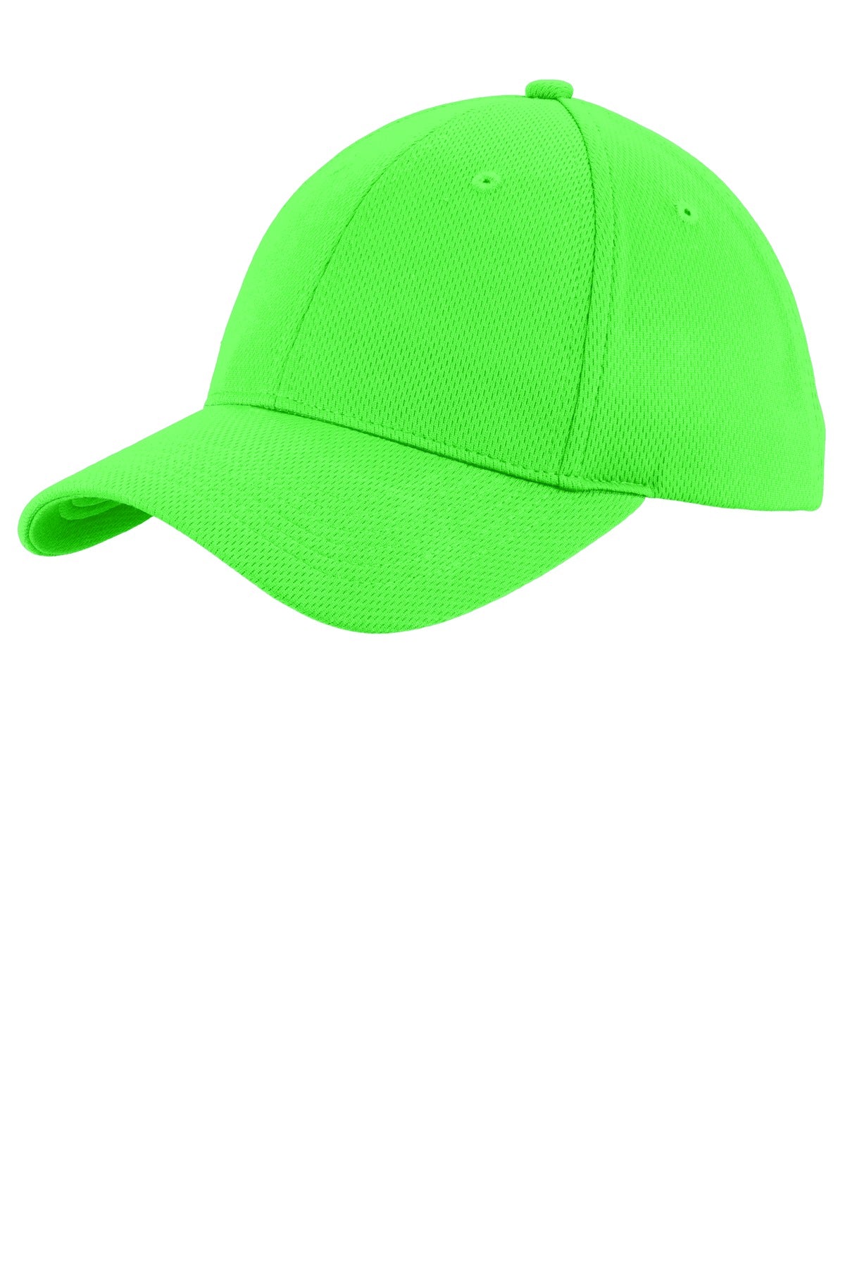 Custom Neon Green PosiCharge RacerMesh Cap STC26, personalized by SanCanDo Swag in Argyle, TX