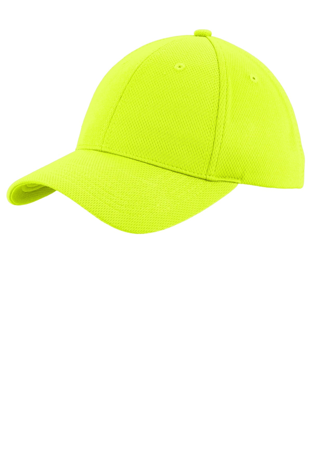 Custom Neon Yellow PosiCharge RacerMesh Cap STC26, personalized by SanCanDo Swag in Argyle, TX