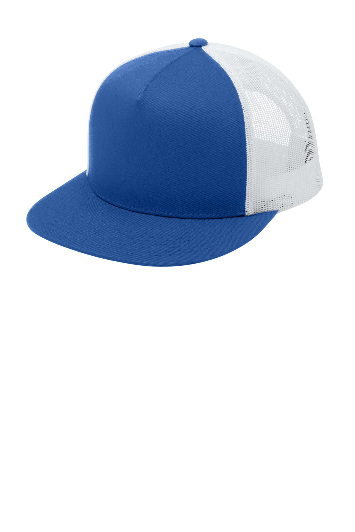 Custom True Royal/ White Trucker Mesh Back Cap STC38, personalized by SanCanDo Swag in Argyle, TX