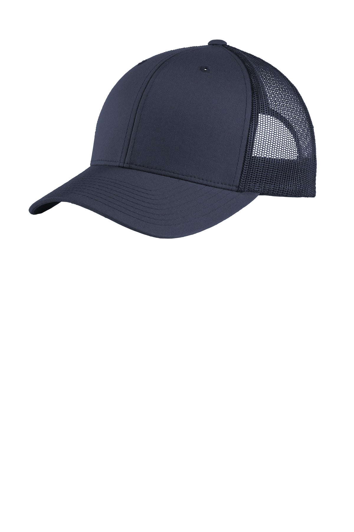 Custom True Navy/ True Navy YP Classics Retro Trucker Cap STC39, personalized by SanCanDo Swag in Argyle, TX