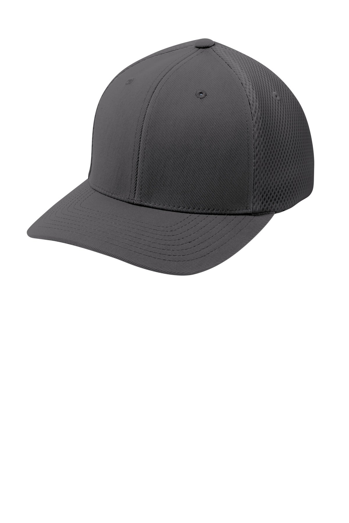 Custom Graphite/ Graphite Flexfit Air Mesh Back Cap STC40, personalized by SanCanDo Swag in Argyle, TX