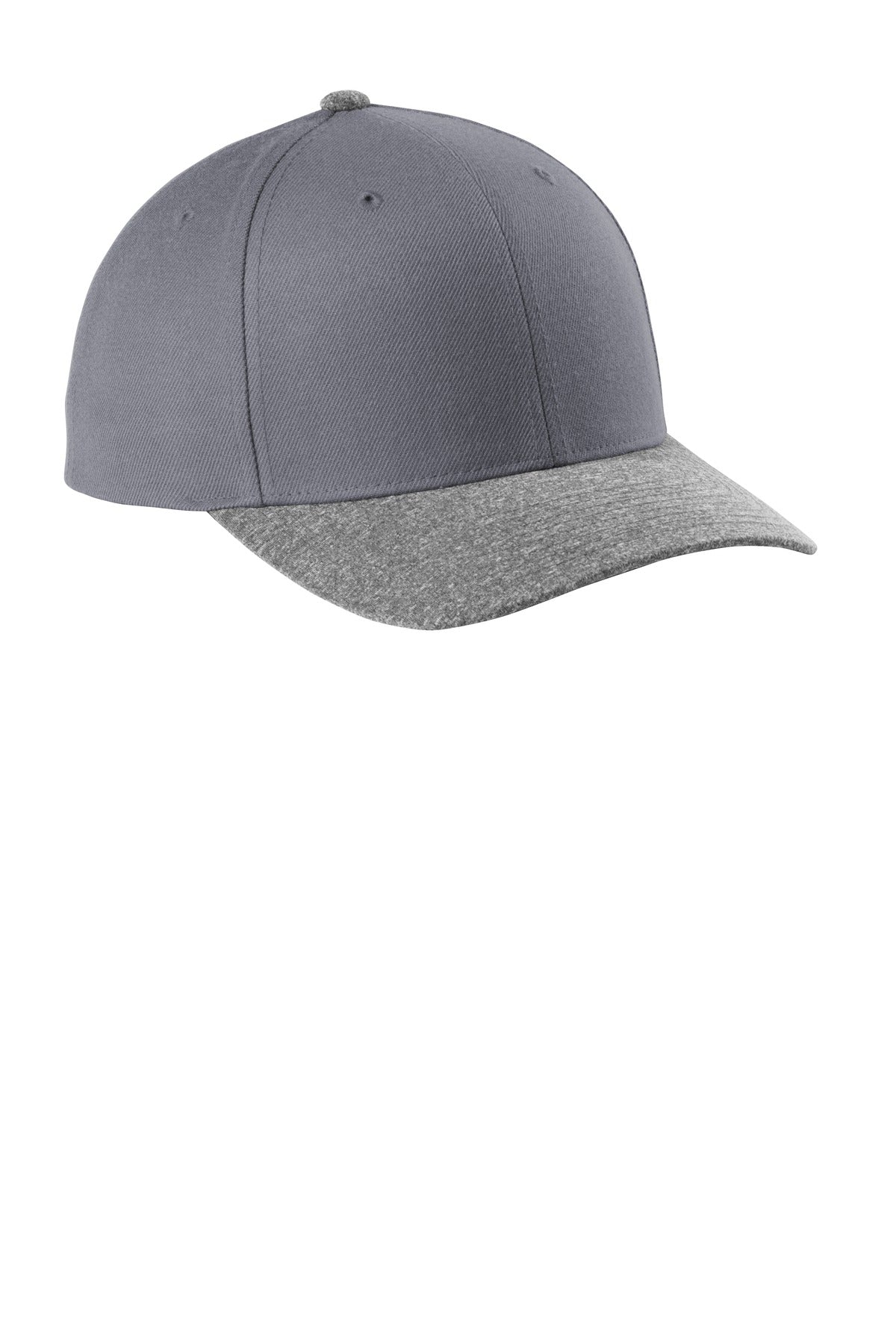Custom Graphite/ Grey Heather YP Classics Curve Bill Snapback Cap STC43, personalized by SanCanDo Swag in Argyle, TX