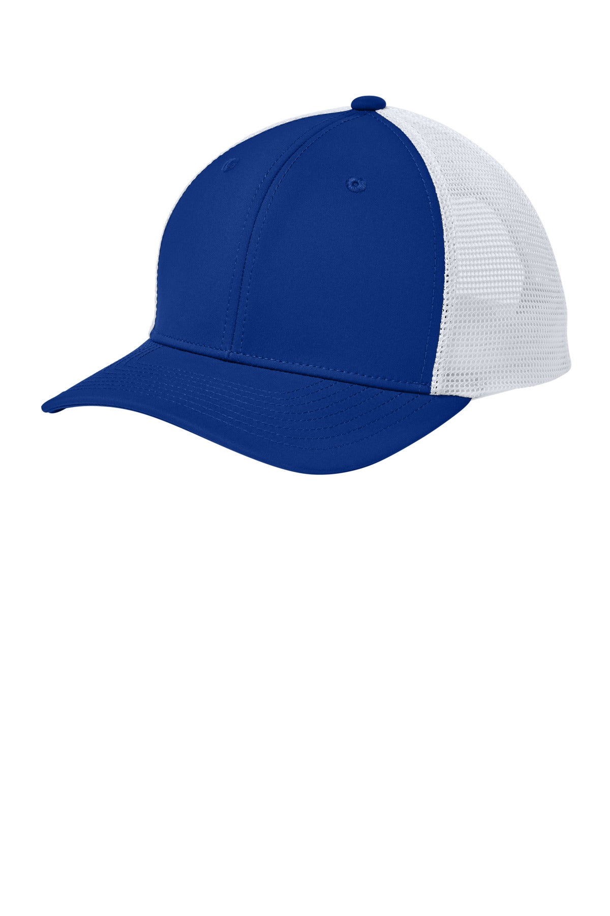 Custom True Royal/ White Club Trucker Cap STC46, personalized by SanCanDo Swag in Argyle, TX