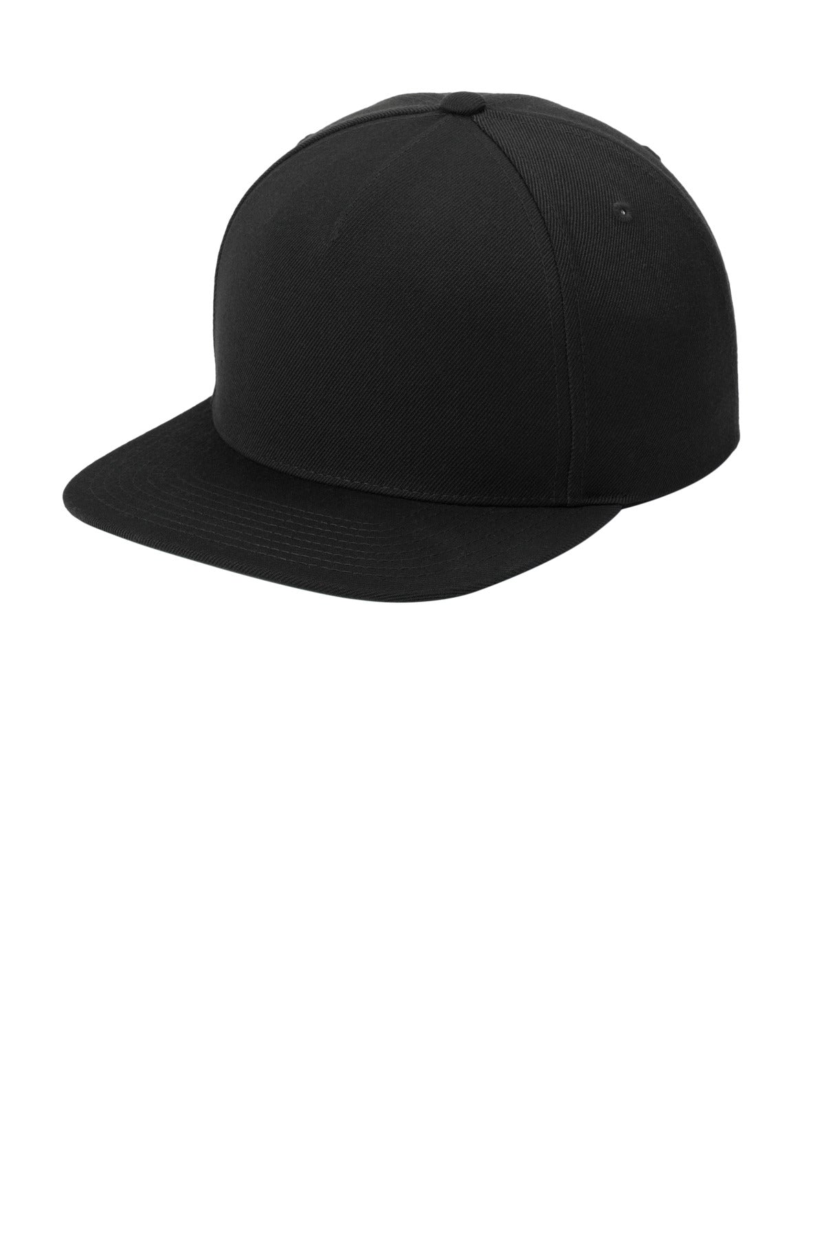 Custom Black YP Classics Premium 5-Panel Snapback Cap STC55, personalized by SanCanDo Swag in Argyle, TX