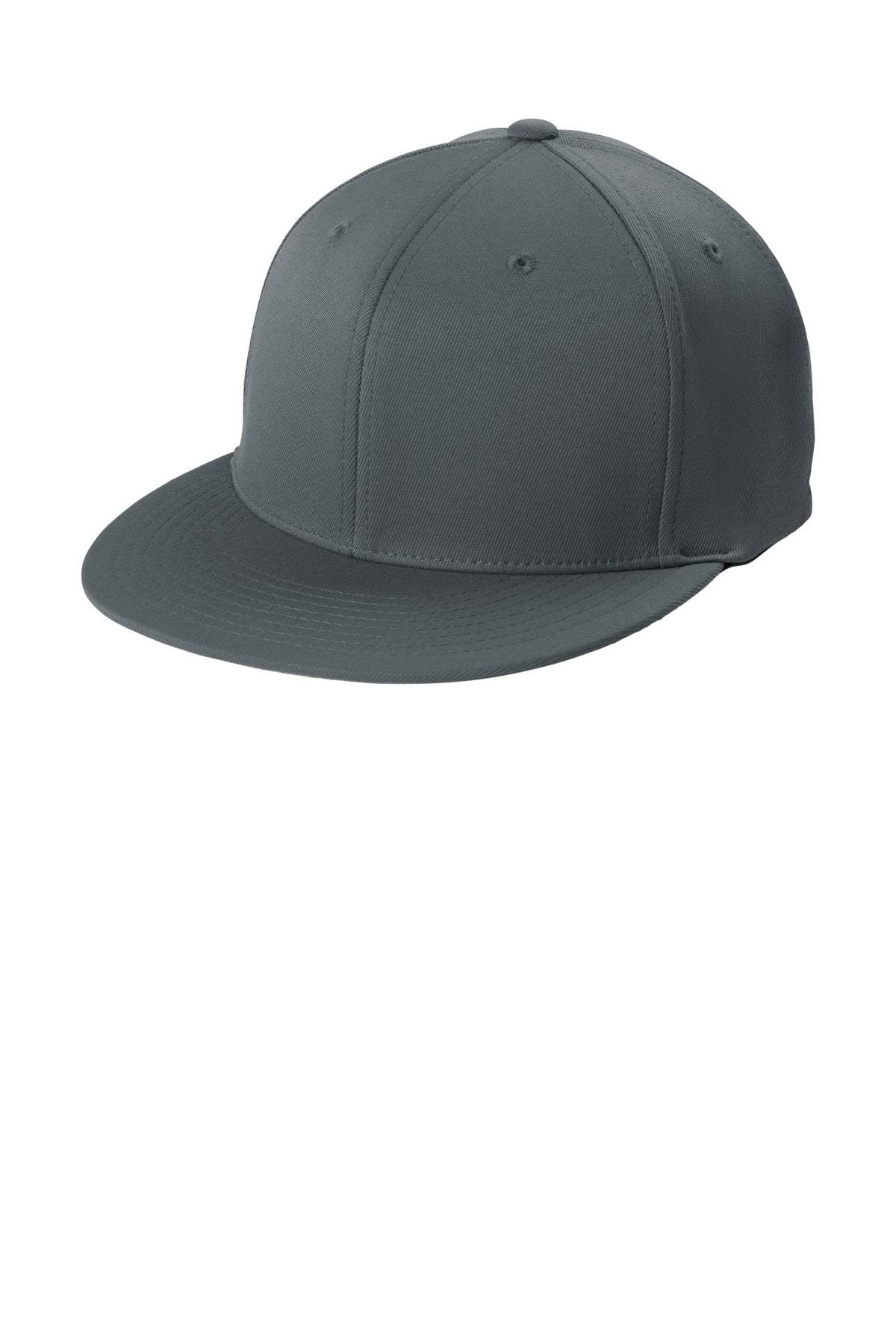 Custom Iron Grey Flexfit Flat Bill Cap STC56, personalized by SanCanDo Swag in Argyle, TX