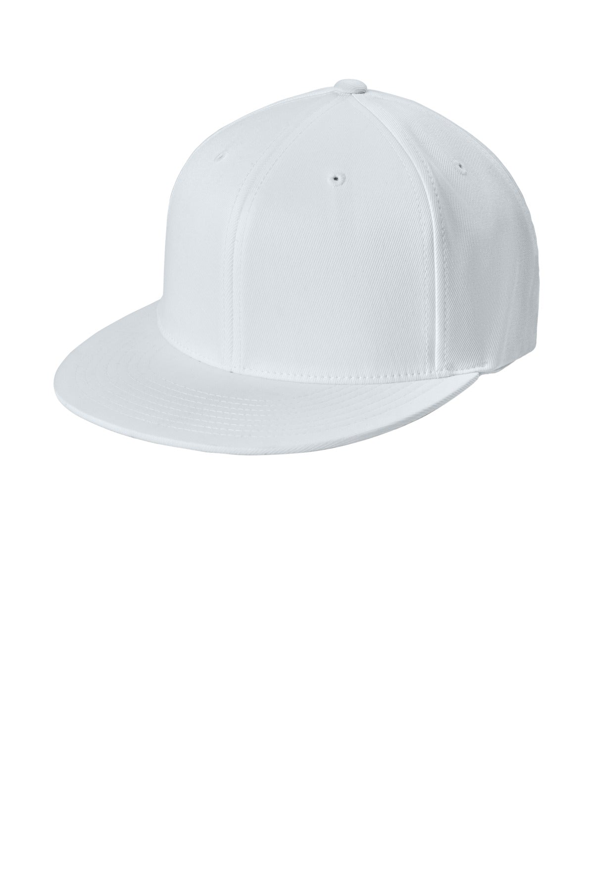 Custom White Flexfit Flat Bill Cap STC56, personalized by SanCanDo Swag in Argyle, TX
