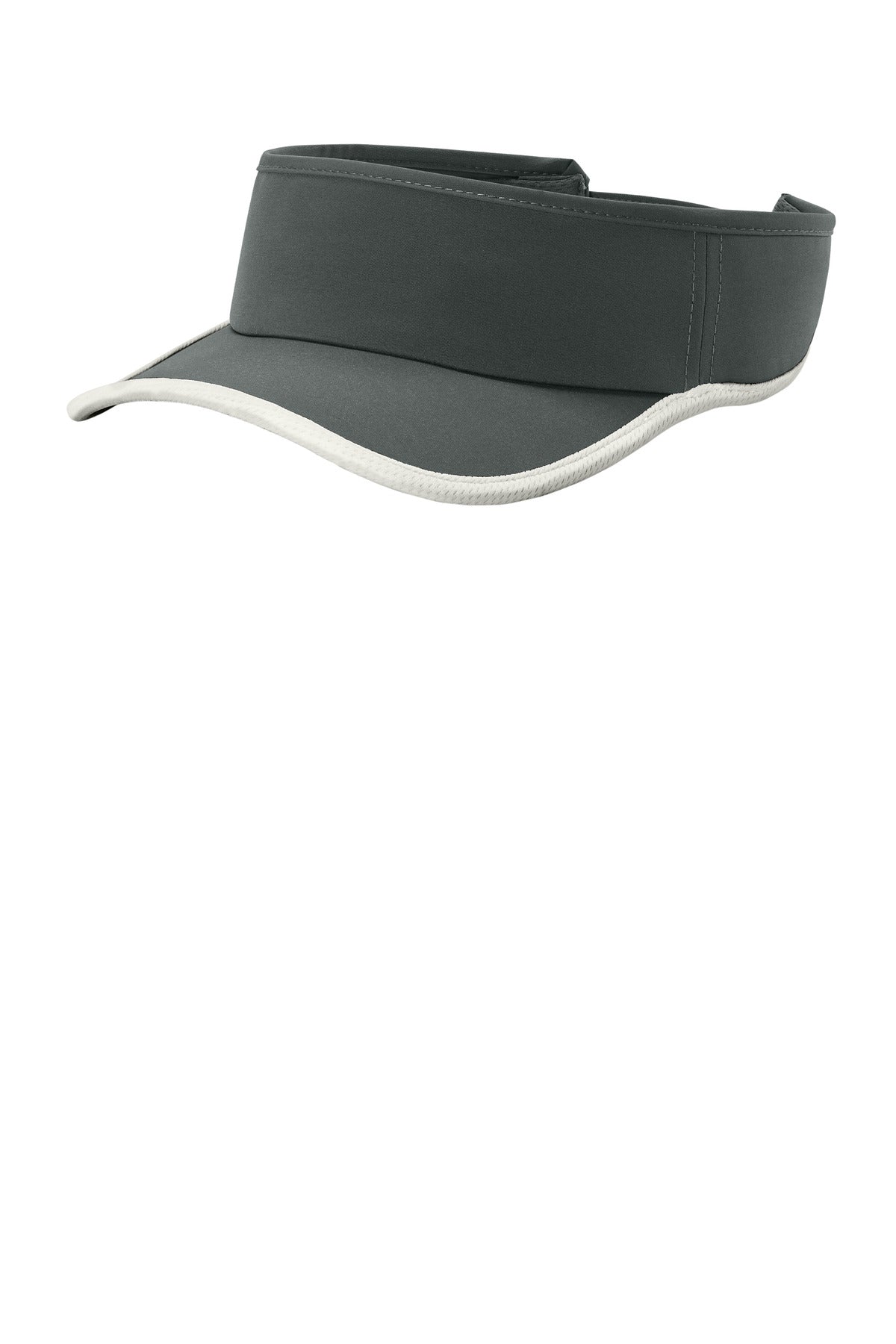 Custom Iron Grey/ White Repeat Visor STC57, personalized by SanCanDo Swag in Argyle, TX