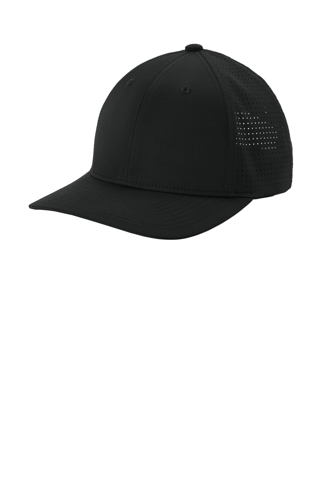 Custom Black Pro-Cut Adjustable Cap STC65, personalized by SanCanDo Swag in Argyle, TX
