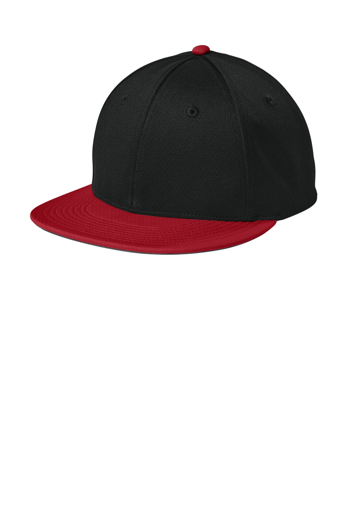 Custom Black/ Deep Red/ Black Impact Mesh Stretch-Tek Cap STC70, personalized by SanCanDo Swag in Argyle, TX