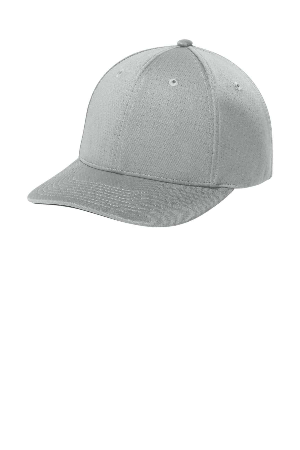 Custom Silver Impact Mesh Stretch-Tek Adjustable Cap STC71, personalized by SanCanDo Swag in Argyle, TX