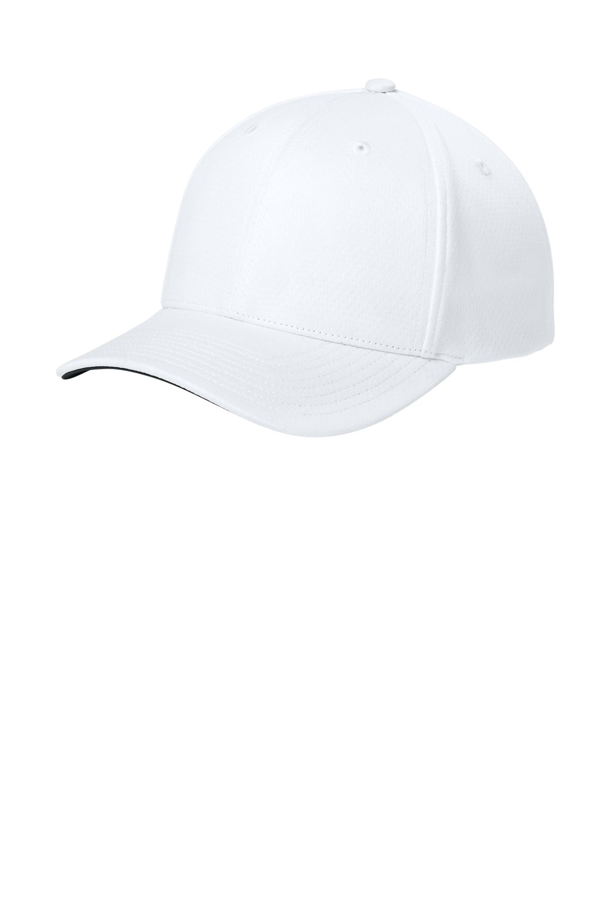 Custom White Impact Mesh Stretch-Tek Adjustable Cap STC71, personalized by SanCanDo Swag in Argyle, TX