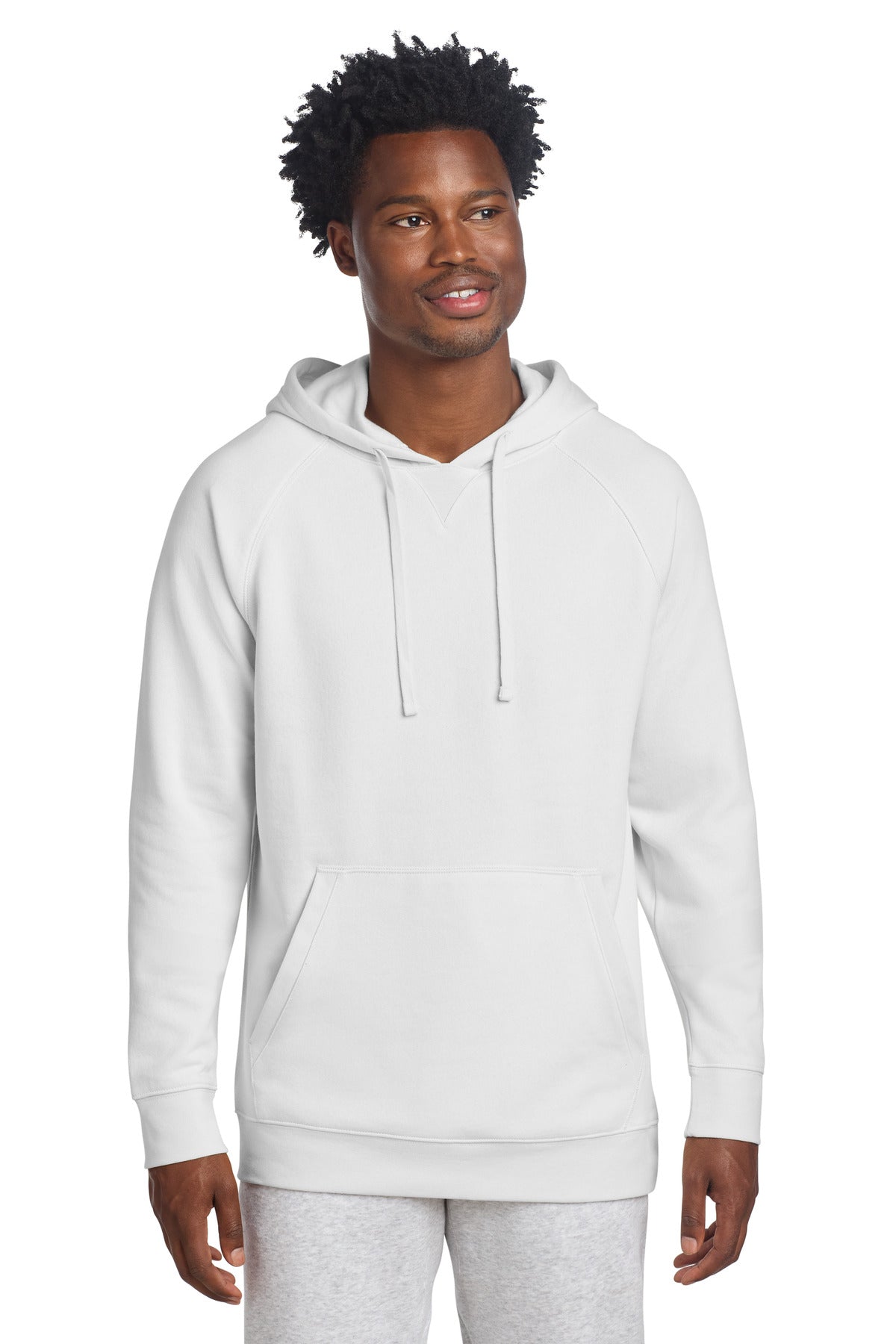 Custom White Drive Fleece Pullover Hoodie STF200, personalized by SanCanDo Swag in Argyle, TX