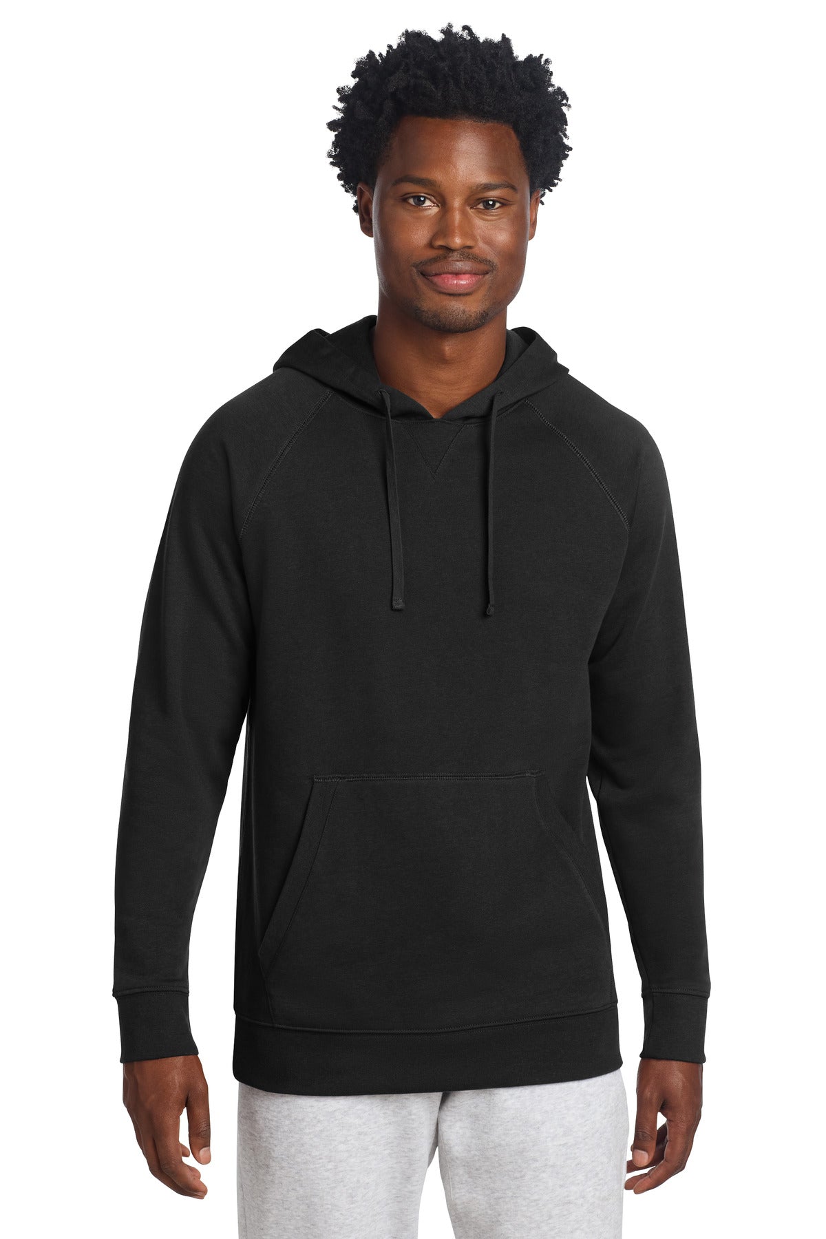 Custom Black Drive Fleece Pullover Hoodie STF200, personalized by SanCanDo Swag in Argyle, TX