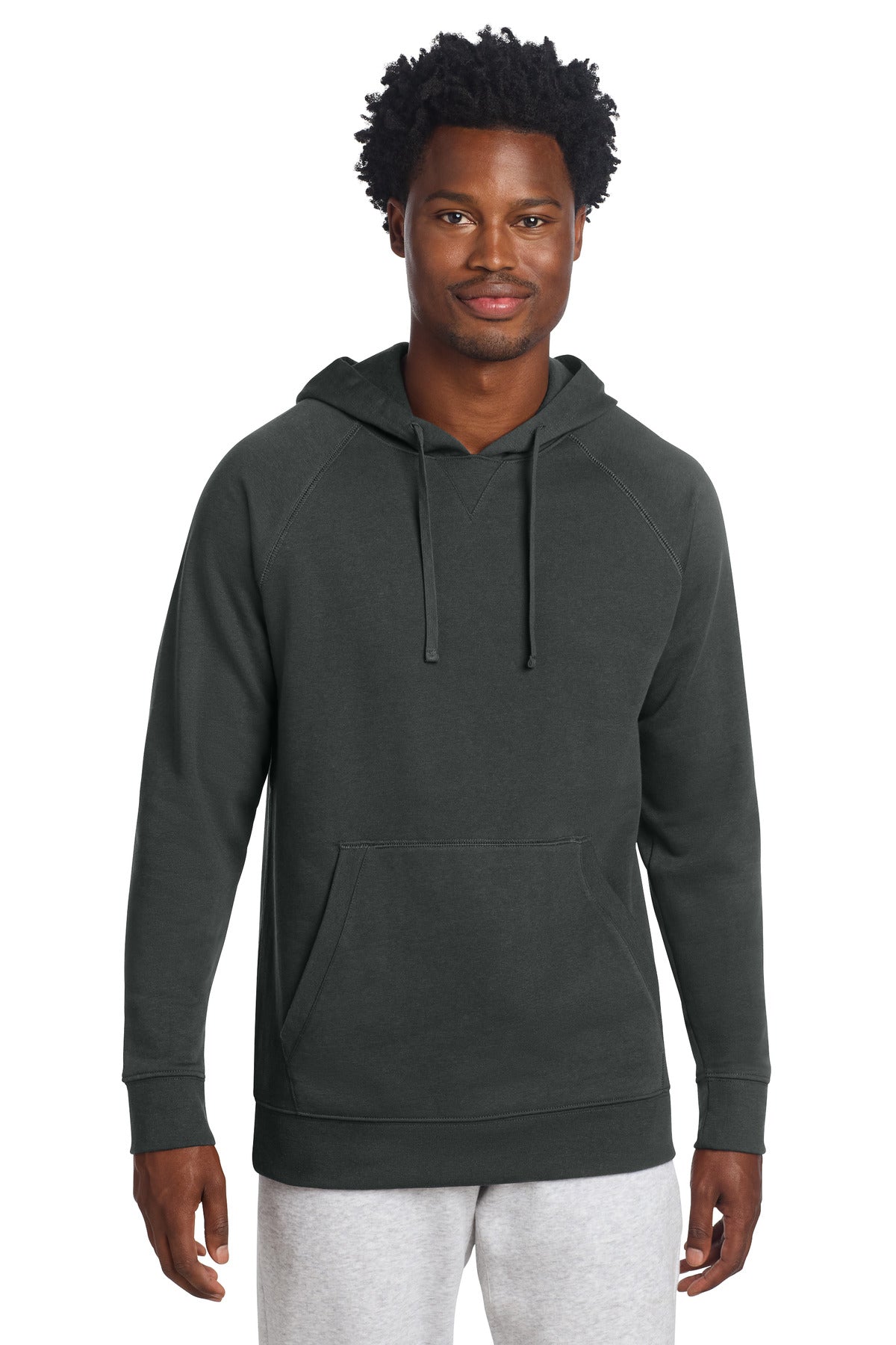 Custom Charcoal Grey Drive Fleece Pullover Hoodie STF200, personalized by SanCanDo Swag in Argyle, TX