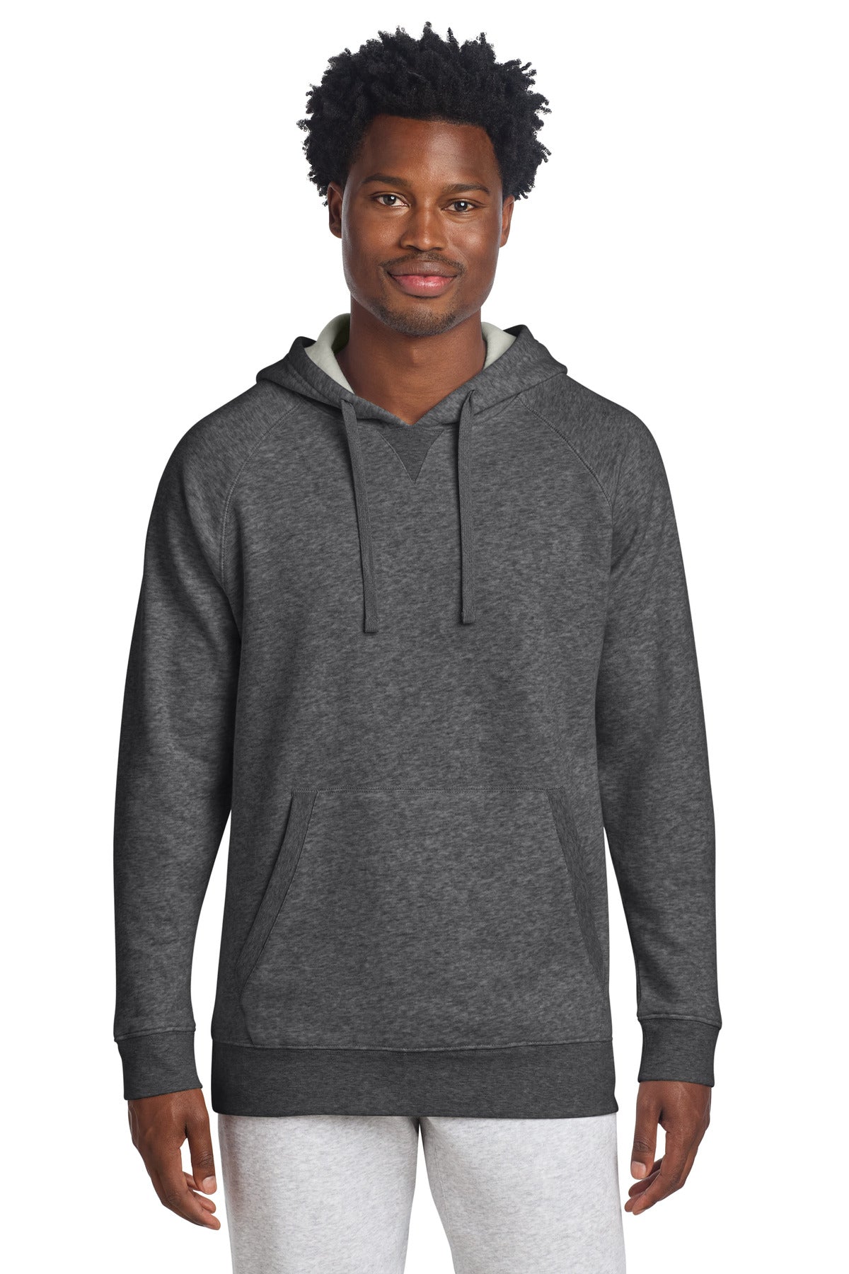 Custom Graphite Heather Drive Fleece Pullover Hoodie STF200, personalized by SanCanDo Swag in Argyle, TX
