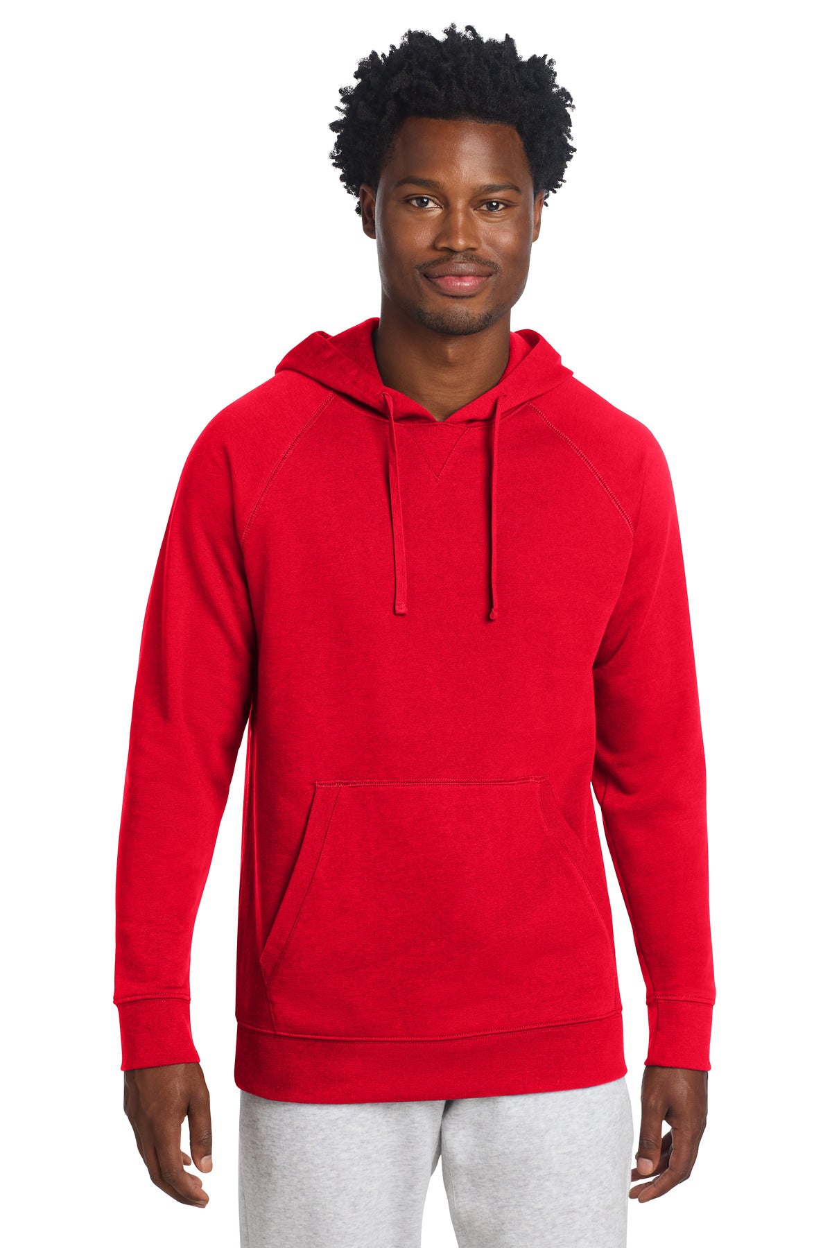 Custom True Red Drive Fleece Pullover Hoodie STF200, personalized by SanCanDo Swag in Argyle, TX
