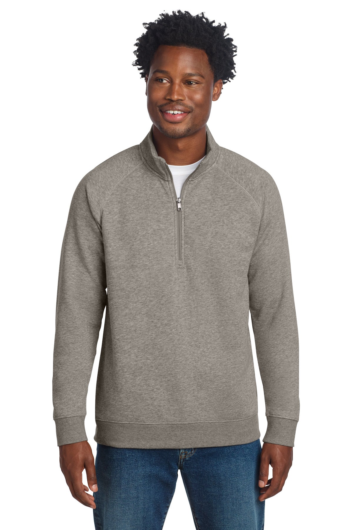 Custom Vintage Heather Drive Fleece 1/4-Zip Pullover STF202, personalized by SanCanDo Swag in Argyle, TX