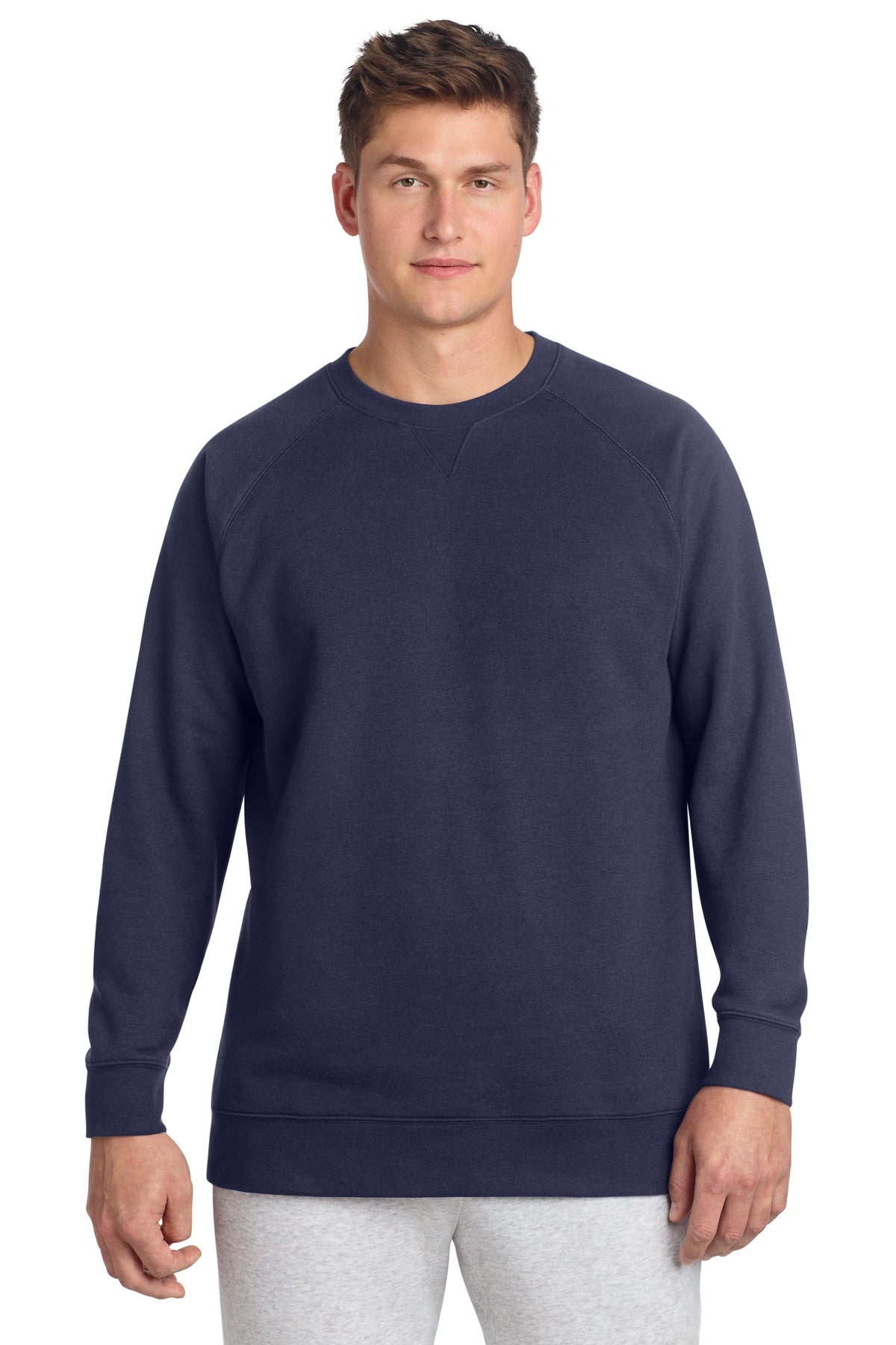 Custom True Navy Drive Fleece Crewneck STF203, personalized by SanCanDo Swag in Argyle, TX