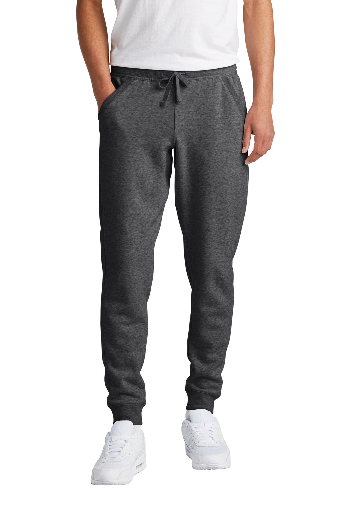 Custom Graphite Heather Drive Fleece Jogger STF204, personalized by SanCanDo Swag in Argyle, TX