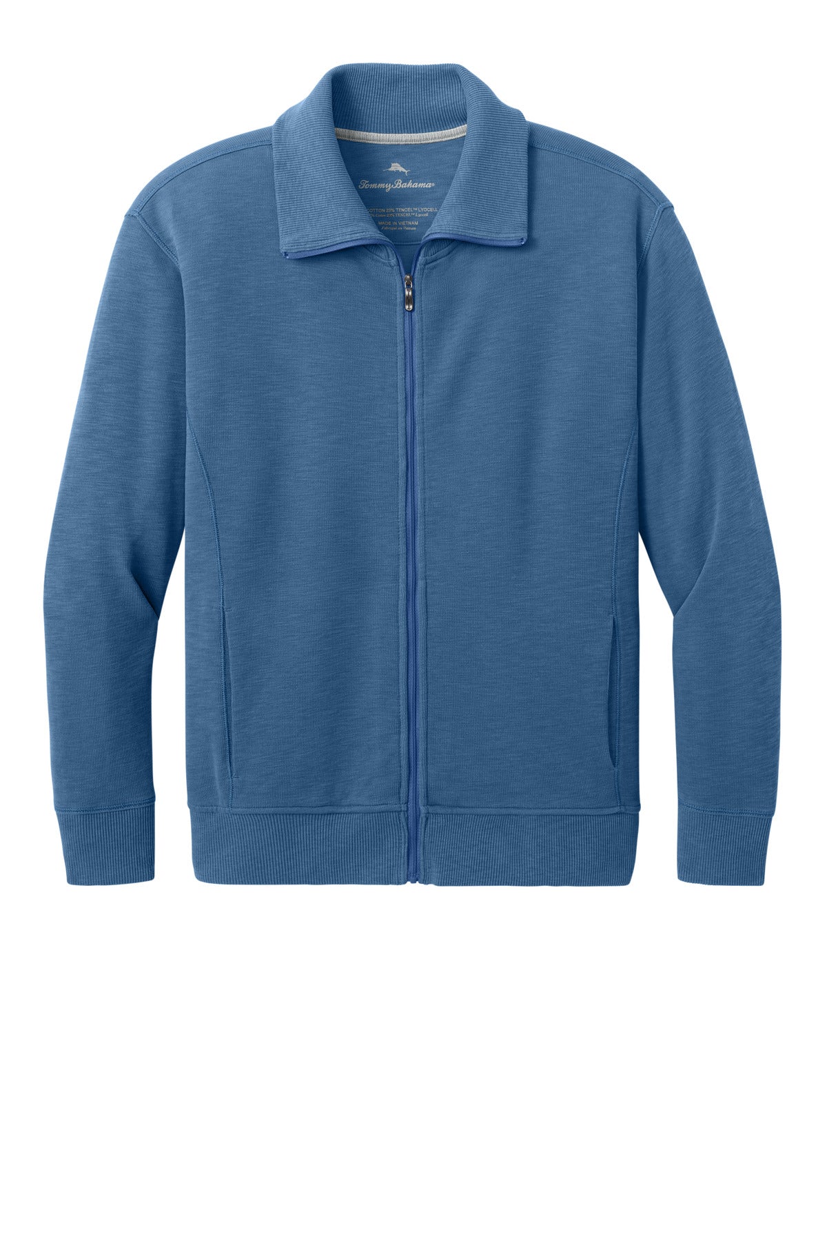 Custom Dockside Blue Women's Coconut Bay Full-Zip SW222374TB, personalized by SanCanDo Swag in Argyle, TX