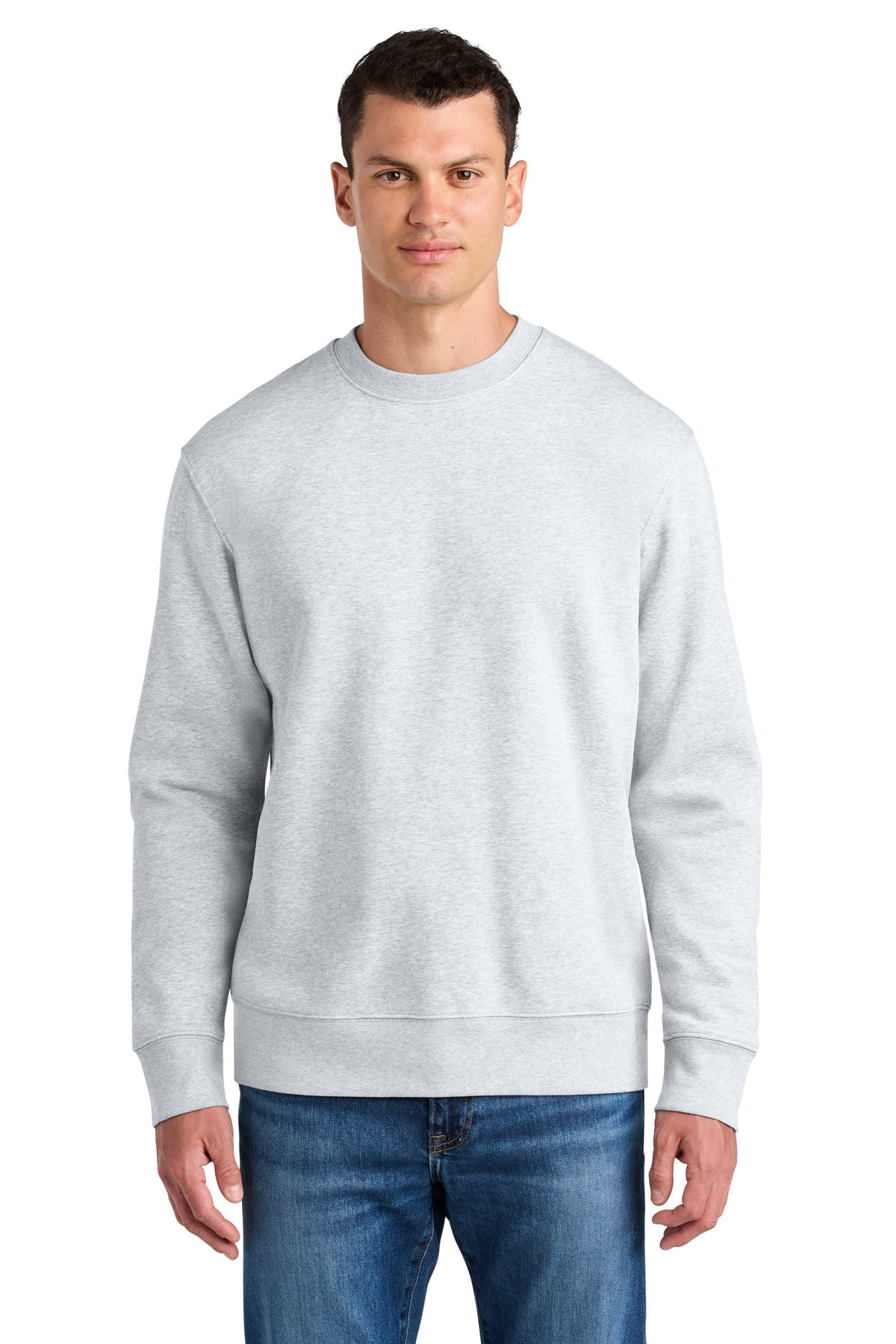 Custom Cool Heather Grey Unisex Changer 2.0 Crewneck SXU004, personalized by SanCanDo Swag in Argyle, TX