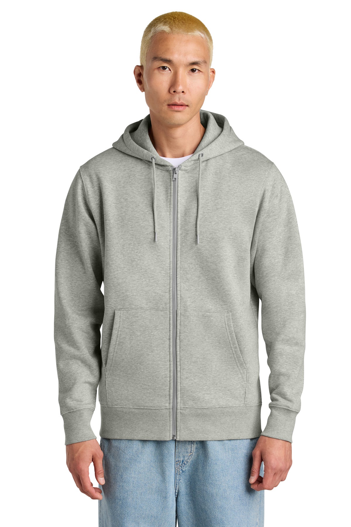 Custom Heather Grey Unisex Cultivator 2.0 Full-Zip Hoodie SXU005, personalized by SanCanDo Swag in Argyle, TX