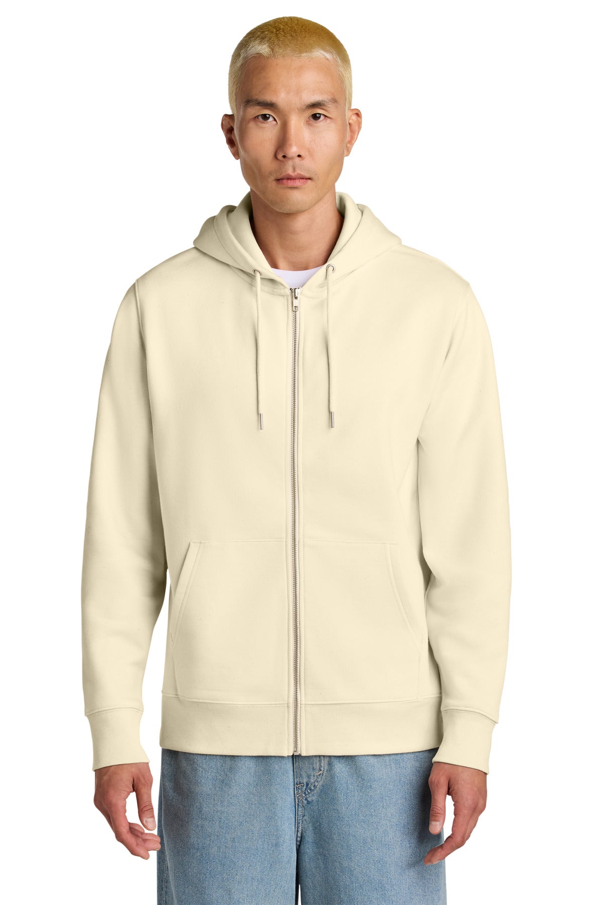 Custom Natural Raw Unisex Cultivator 2.0 Full-Zip Hoodie SXU005, personalized by SanCanDo Swag in Argyle, TX