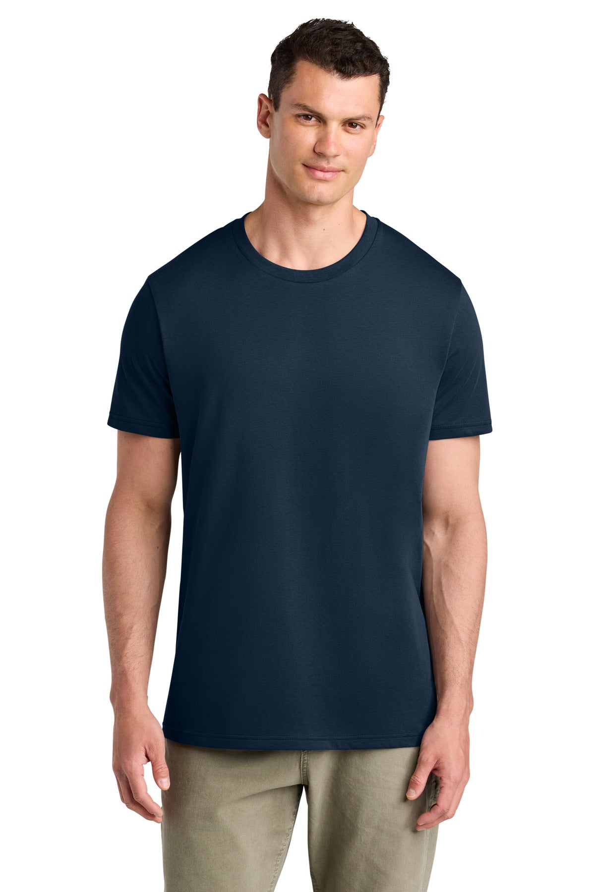 Custom French Navy Unisex Crafter Tee SXU007, personalized by SanCanDo Swag in Argyle, TX