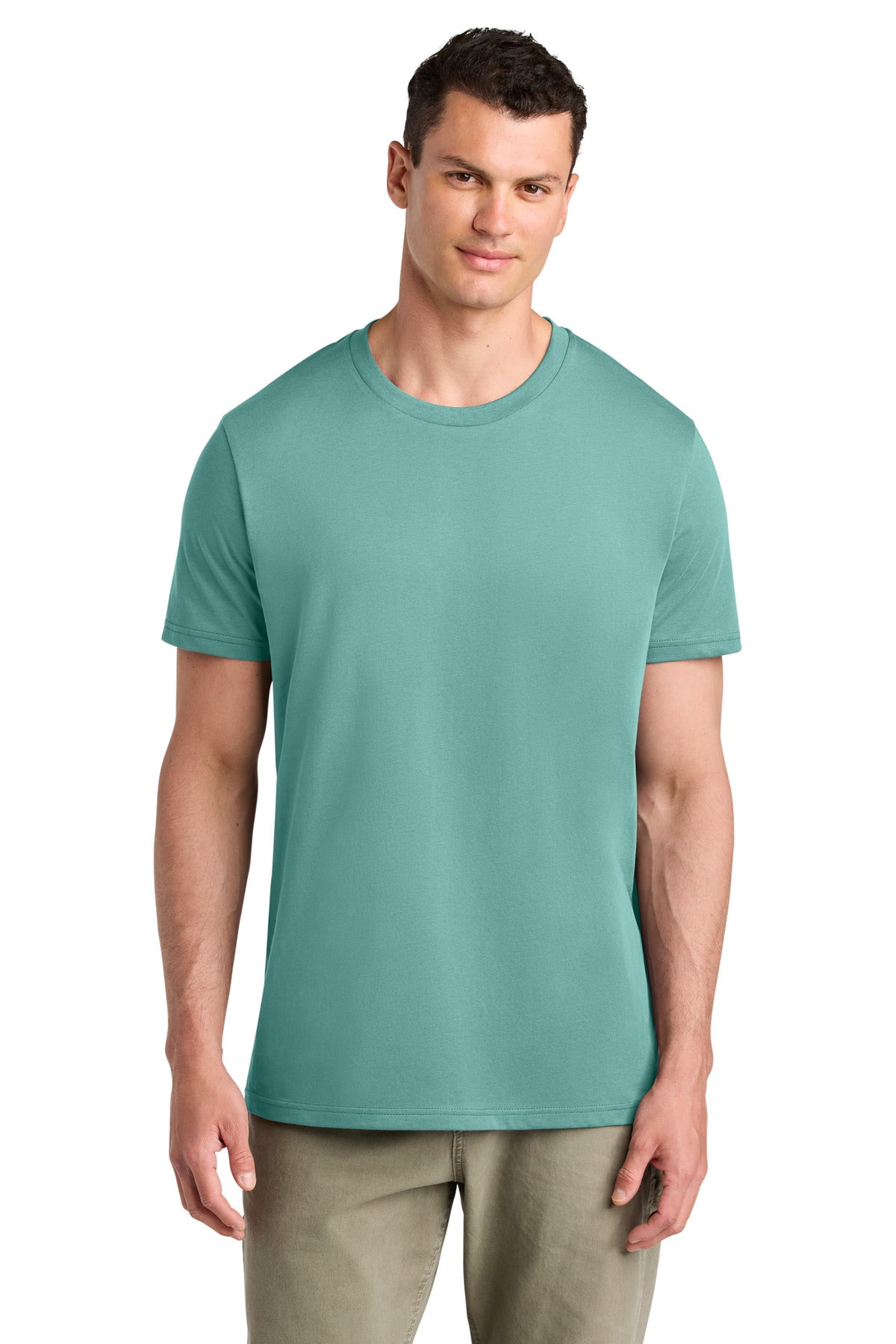 Custom Teal Monstera Unisex Crafter Tee SXU007, personalized by SanCanDo Swag in Argyle, TX