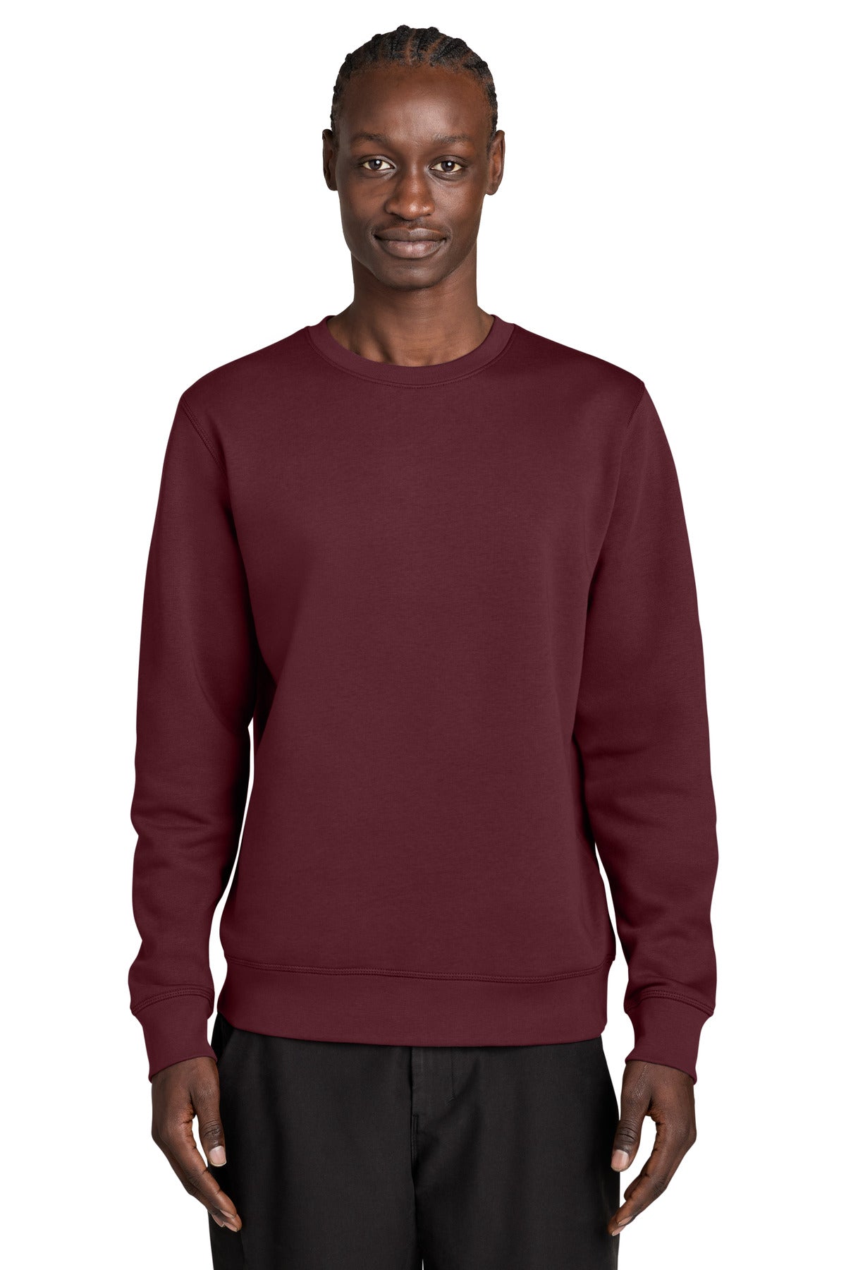 Custom Burgundy Unisex Roller Crewneck SXU010, personalized by SanCanDo Swag in Argyle, TX