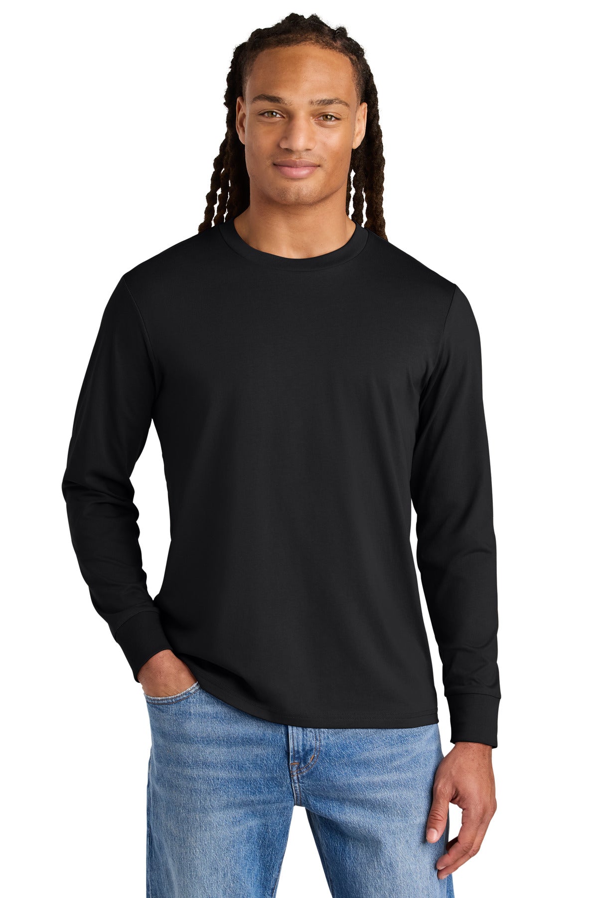 Custom Black Unisex Creator 2.0 Long Sleeve Tee SXU022, personalized by SanCanDo Swag in Argyle, TX