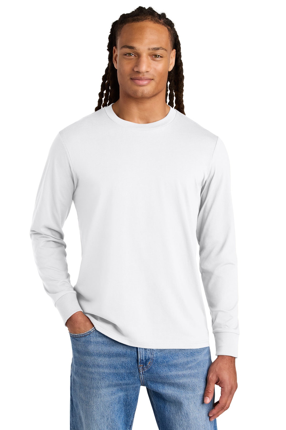 Custom White Unisex Creator 2.0 Long Sleeve Tee SXU022, personalized by SanCanDo Swag in Argyle, TX