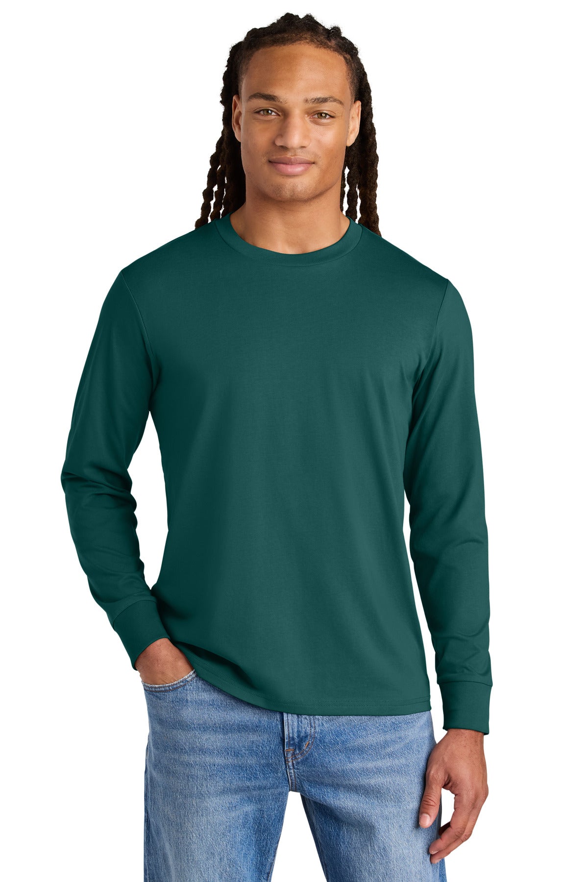 Custom Glazed Green Unisex Creator 2.0 Long Sleeve Tee SXU022, personalized by SanCanDo Swag in Argyle, TX