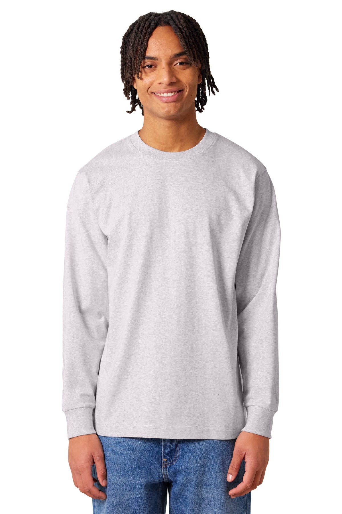 Custom Cool Heather Grey Freestyler Long Sleeve Tee SXU023, personalized by SanCanDo Swag in Argyle, TX