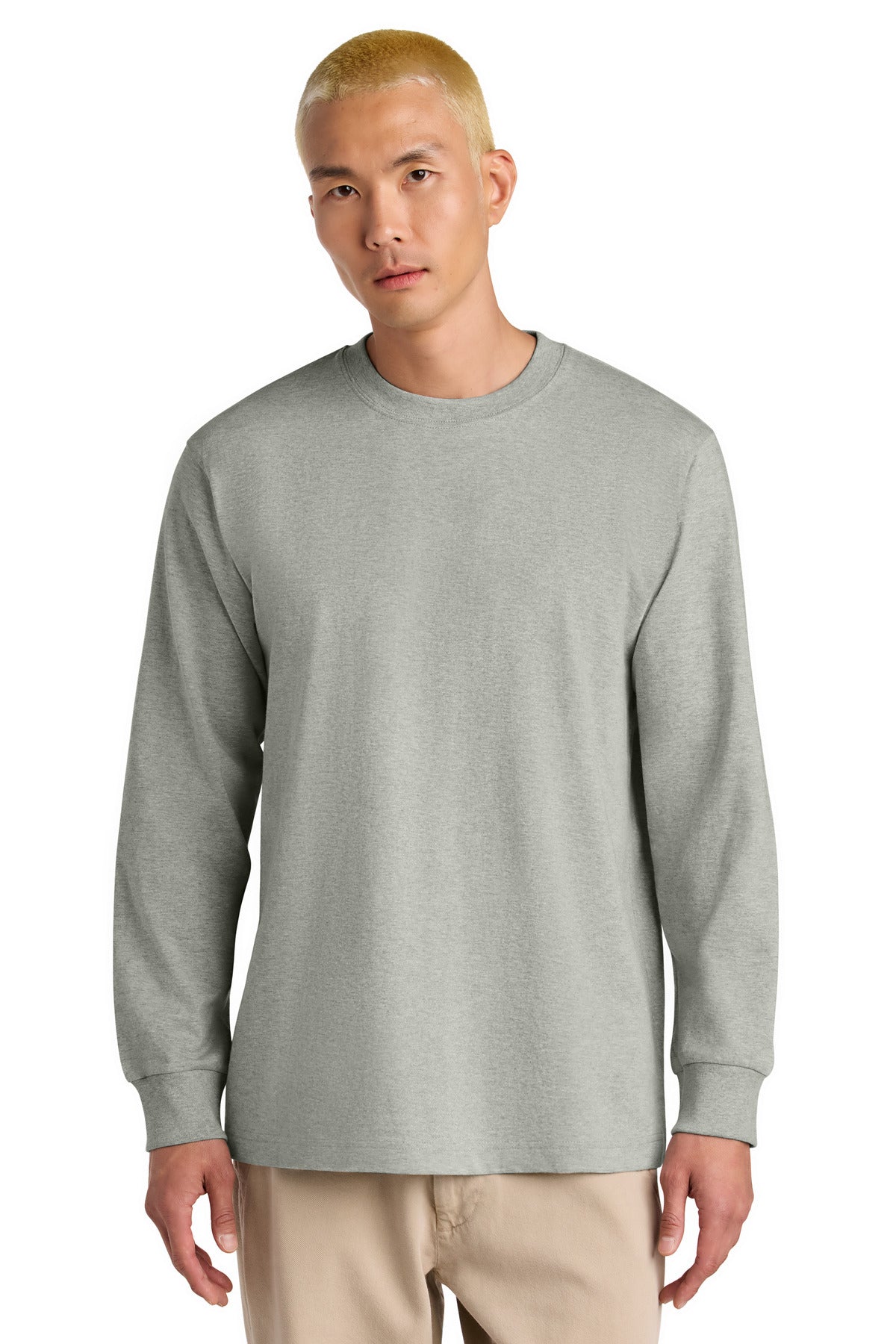 Custom Heather Grey Freestyler Long Sleeve Tee SXU023, personalized by SanCanDo Swag in Argyle, TX