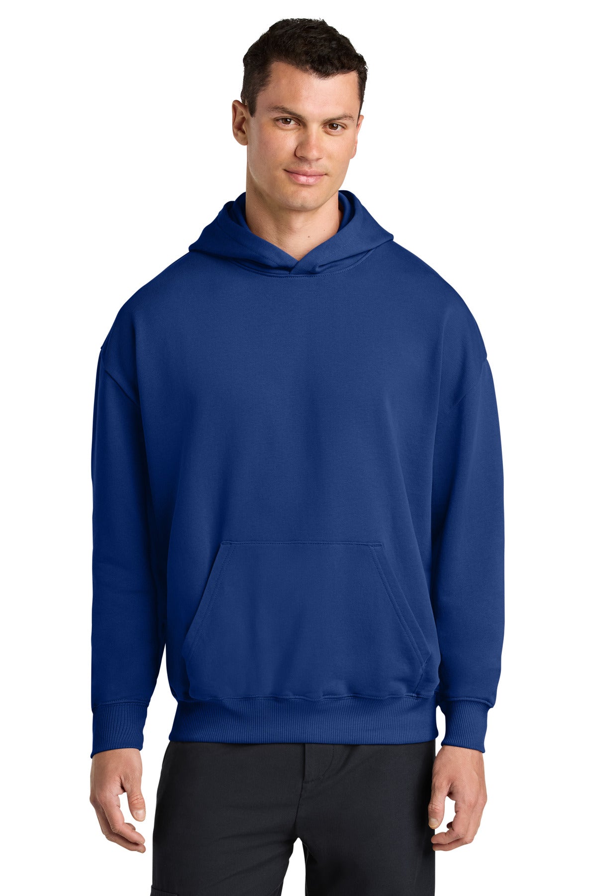 Custom Worker Blue Unisex Cooper Dry Hoodie SXU028, personalized by SanCanDo Swag in Argyle, TX