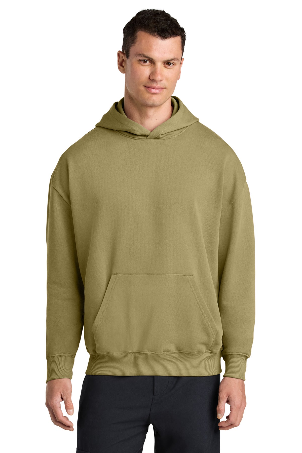 Custom Faded Olive Unisex Cooper Dry Hoodie SXU028, personalized by SanCanDo Swag in Argyle, TX