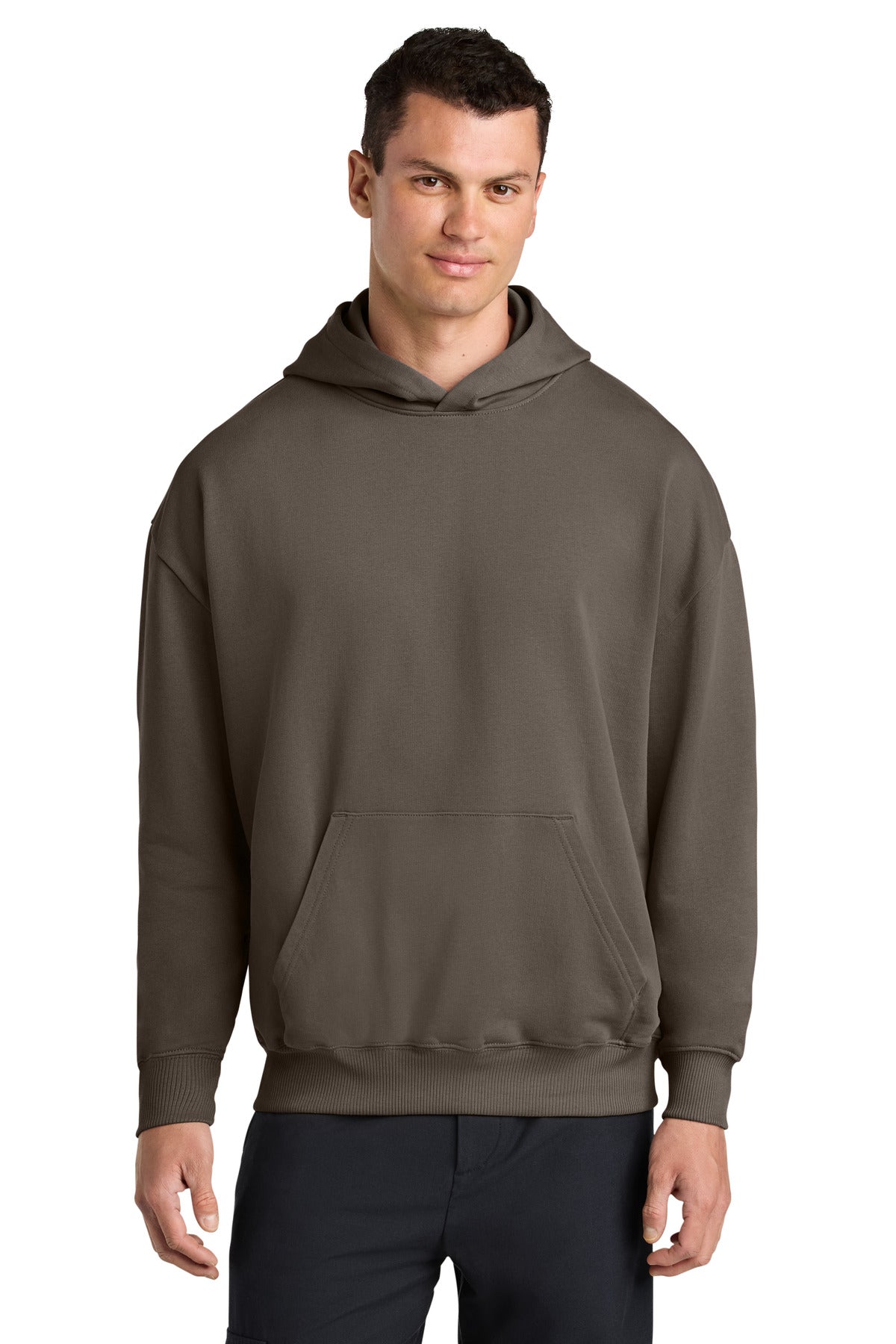 Custom Mocha Unisex Cooper Dry Hoodie SXU028, personalized by SanCanDo Swag in Argyle, TX