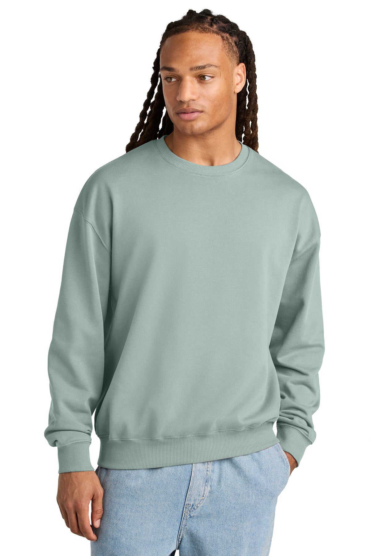 Custom Aloe Unisex Ledger Dry Crewneck SXU029, personalized by SanCanDo Swag in Argyle, TX