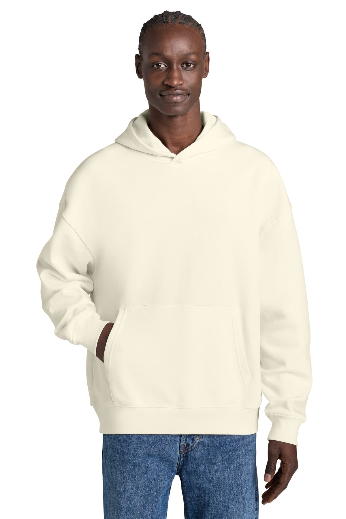 Custom Cream Unisex Chaser Hoodie SXU038, personalized by SanCanDo Swag in Argyle, TX