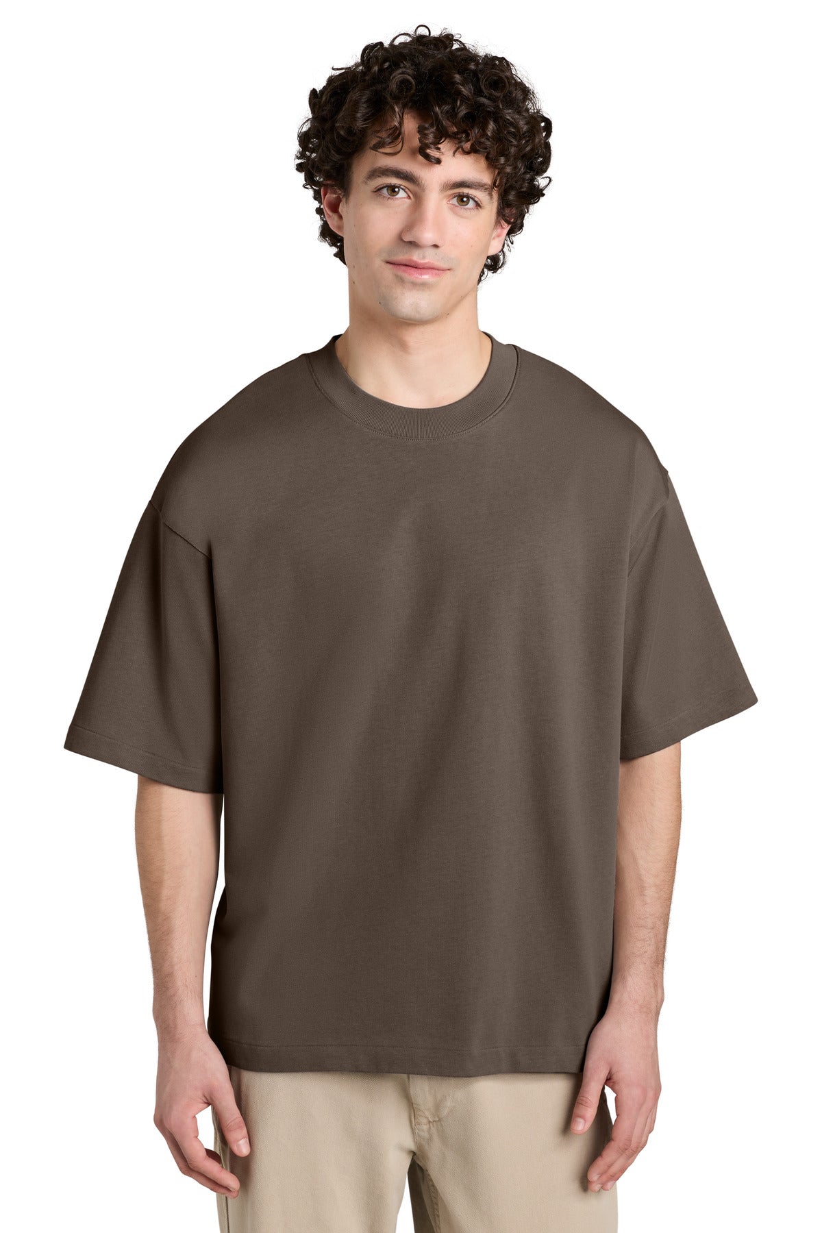 Custom Mocha Unisex Asher Tee SXU039, personalized by SanCanDo Swag in Argyle, TX