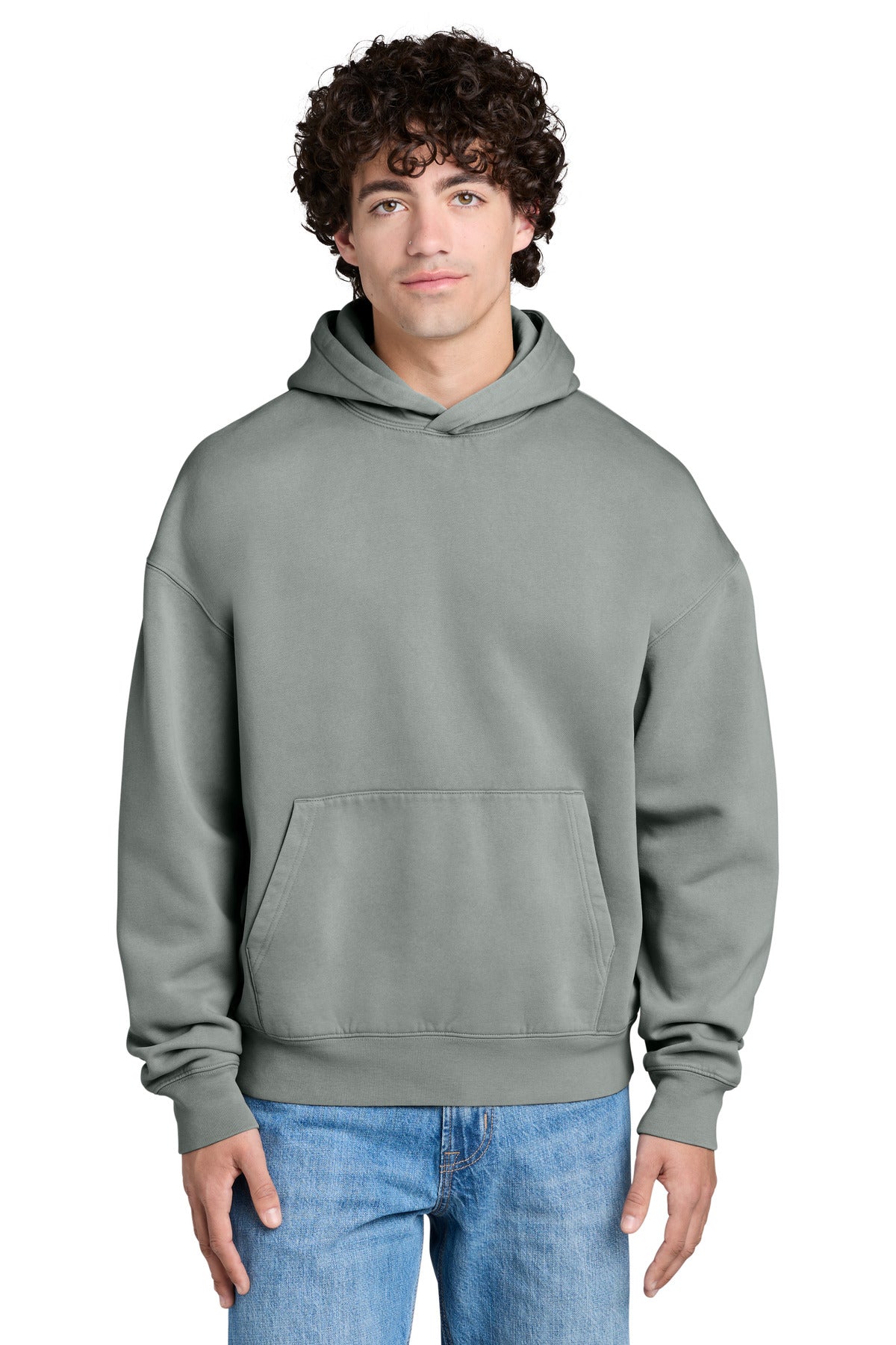 Custom G. Dyed Misty Grey Unisex Chaser Vintage Hoodie SXU042, personalized by SanCanDo Swag in Argyle, TX
